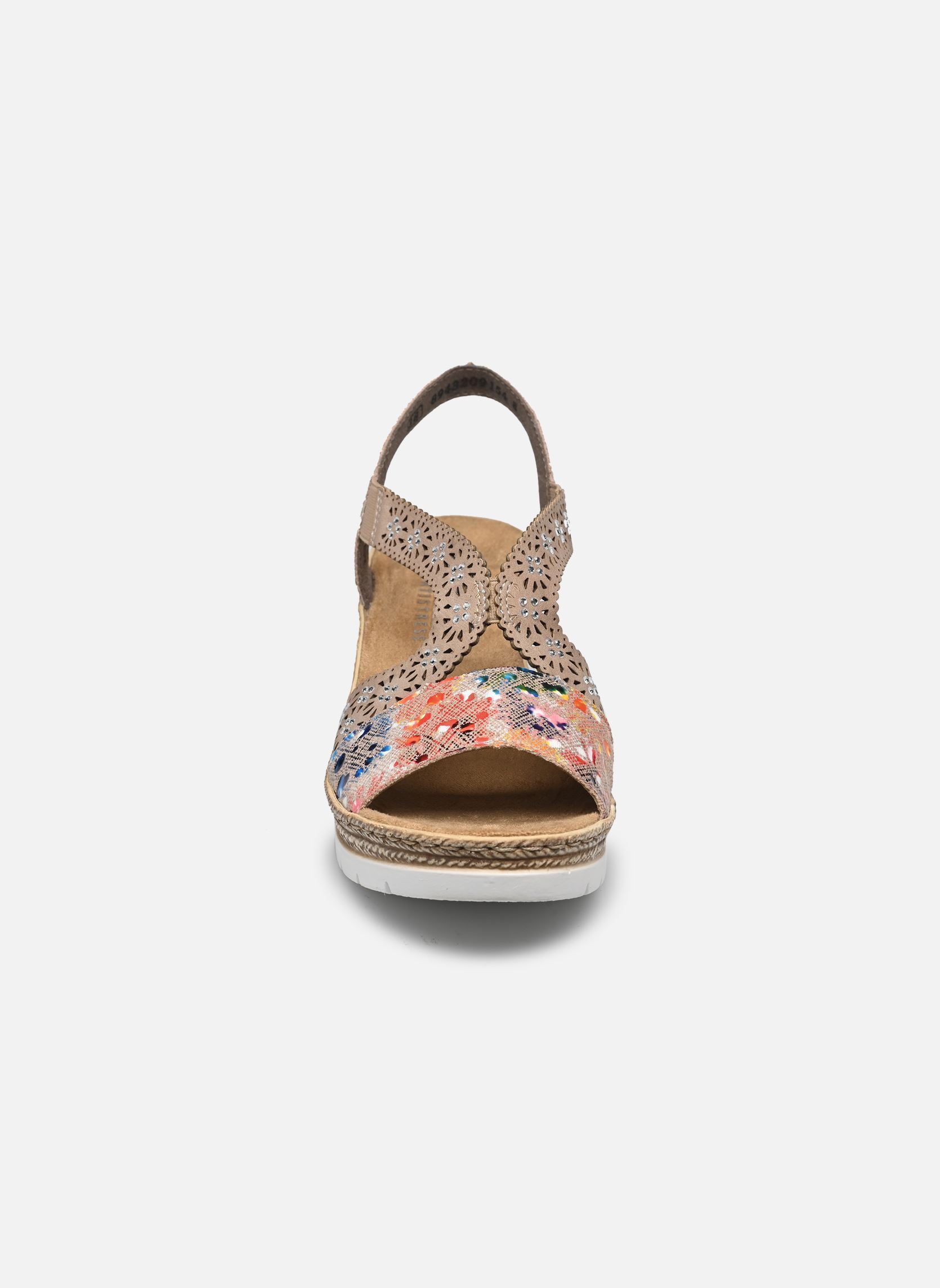 Sandales compensées et plateformes Edna femme multicolore Rieker Sandales compensées et plateformes Edna femme multicolore MULTICOLORE