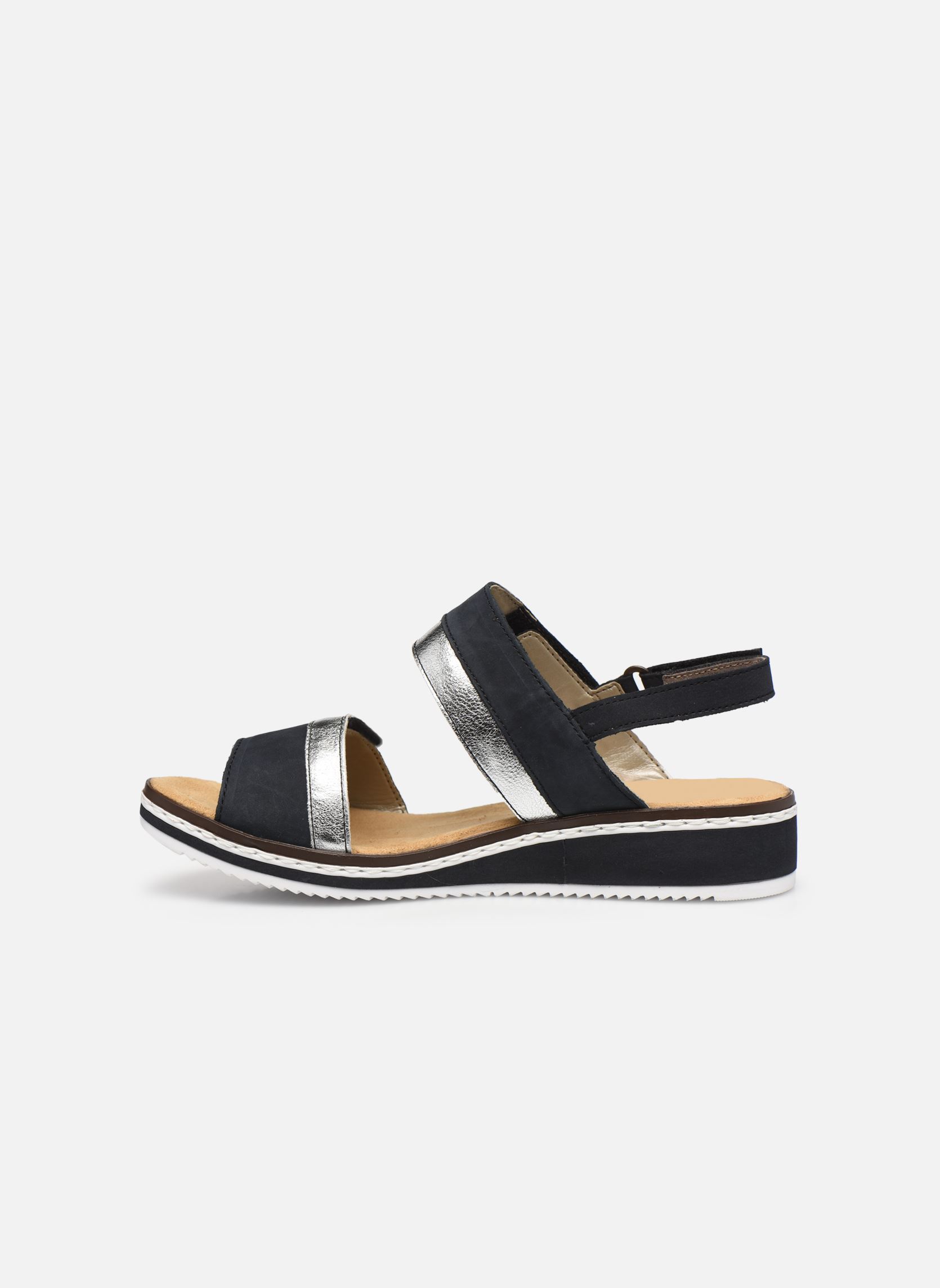Sandalen Loly V36B9 dames blauw Rieker Sandalen Loly V36B9 dames blauw PAZFIK/SILBER/PAZIFIK
