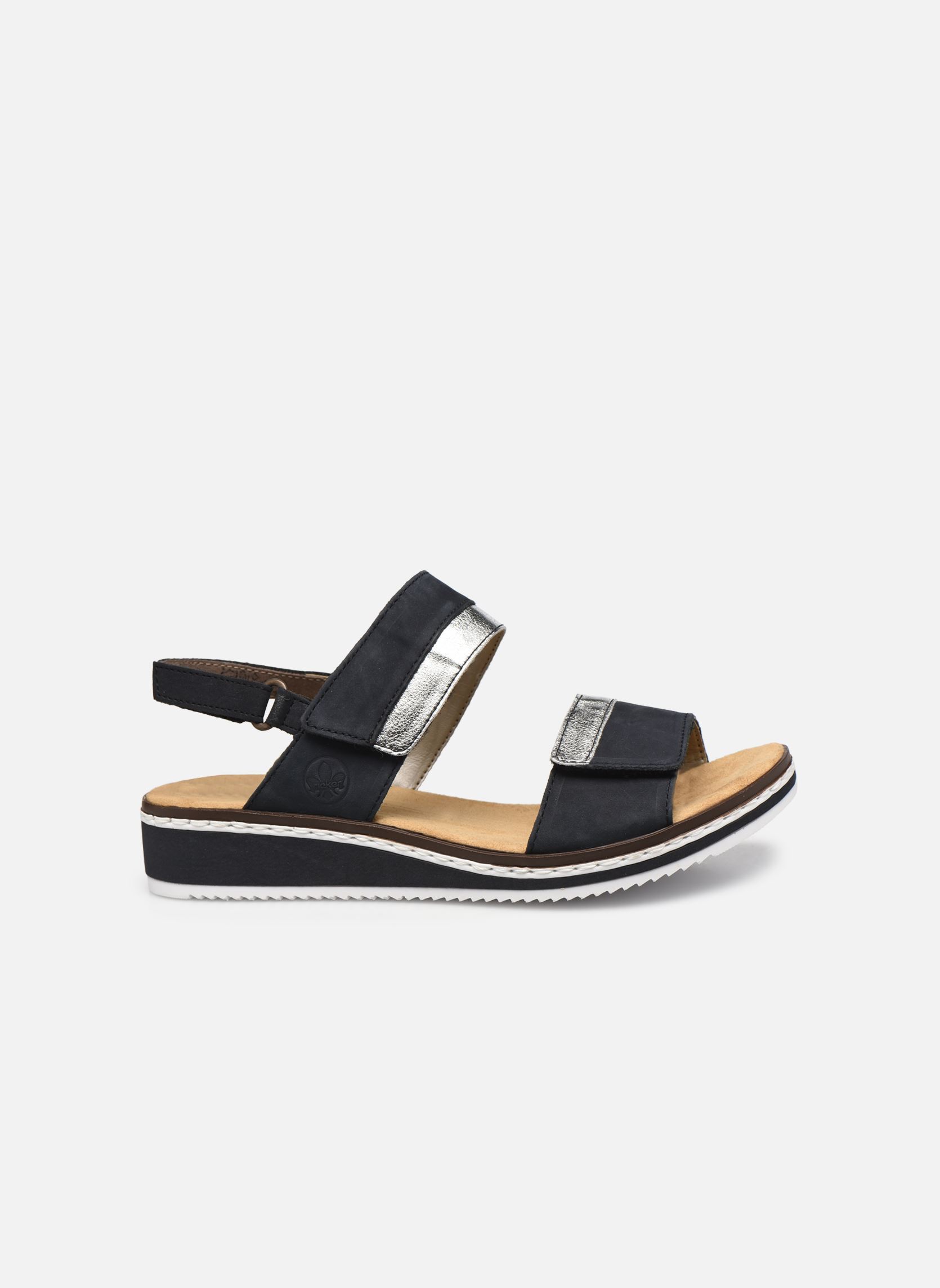 Sandalen Loly V36B9 dames blauw Rieker Sandalen Loly V36B9 dames blauw PAZFIK/SILBER/PAZIFIK