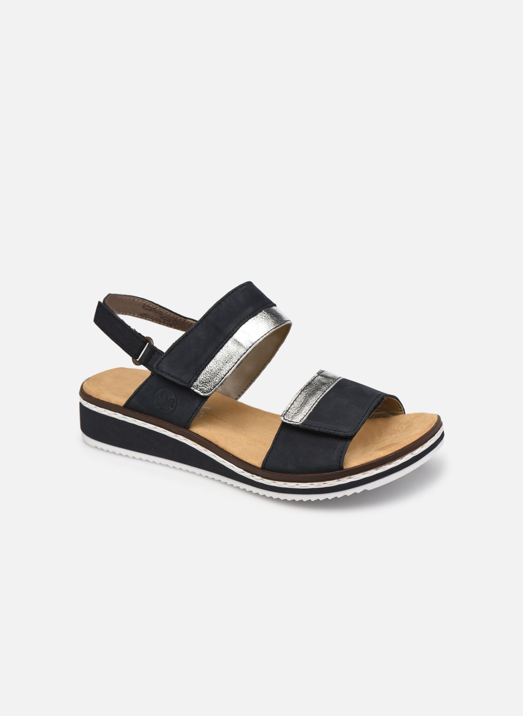 Sandalen Loly V36B9 dames blauw Rieker Sandalen Loly V36B9 dames blauw PAZFIK/SILBER/PAZIFIK