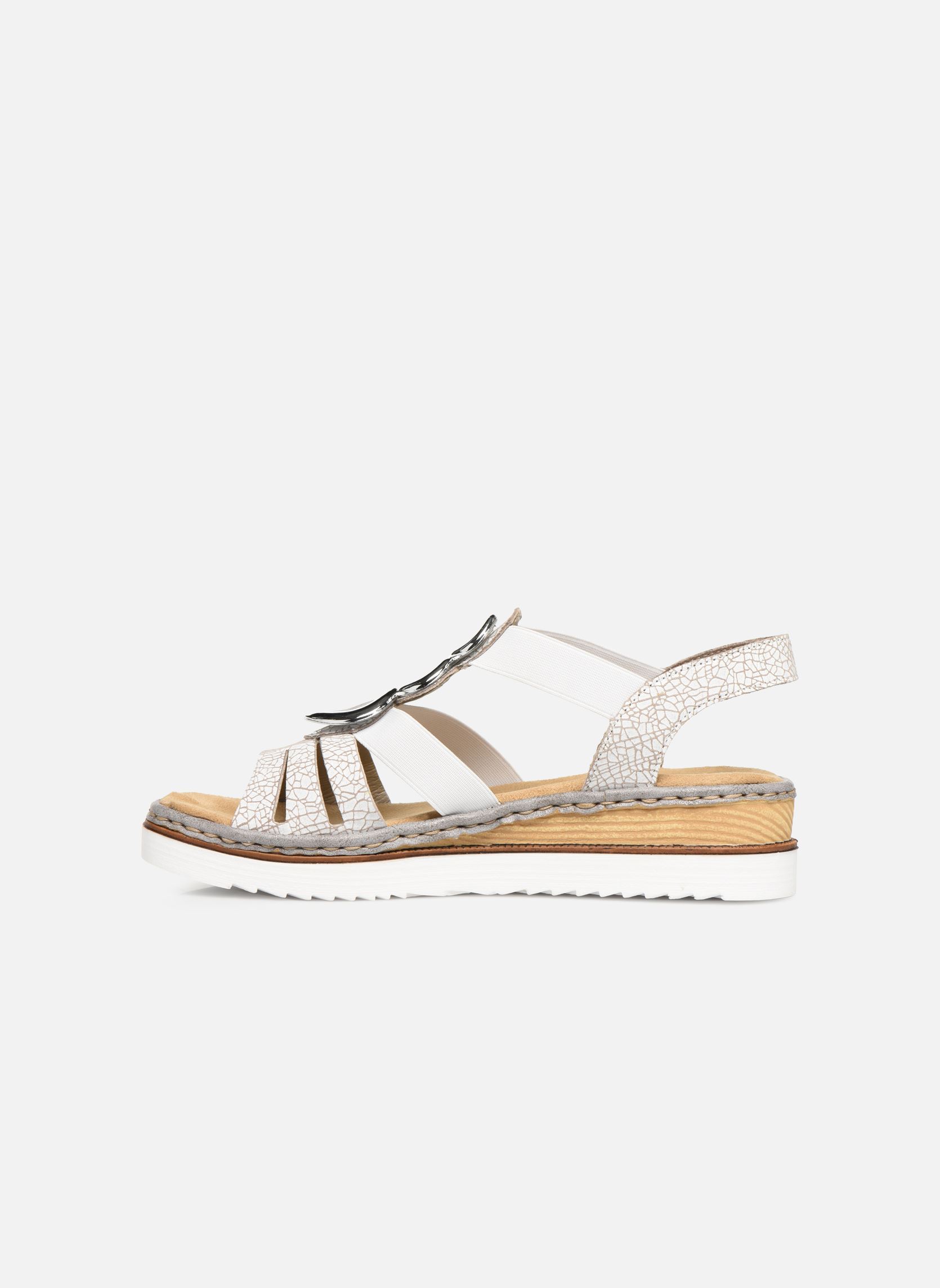 Sandales compensées et plateformes Laora femme blanc Rieker Sandales compensées et plateformes Laora femme blanc WEISS
