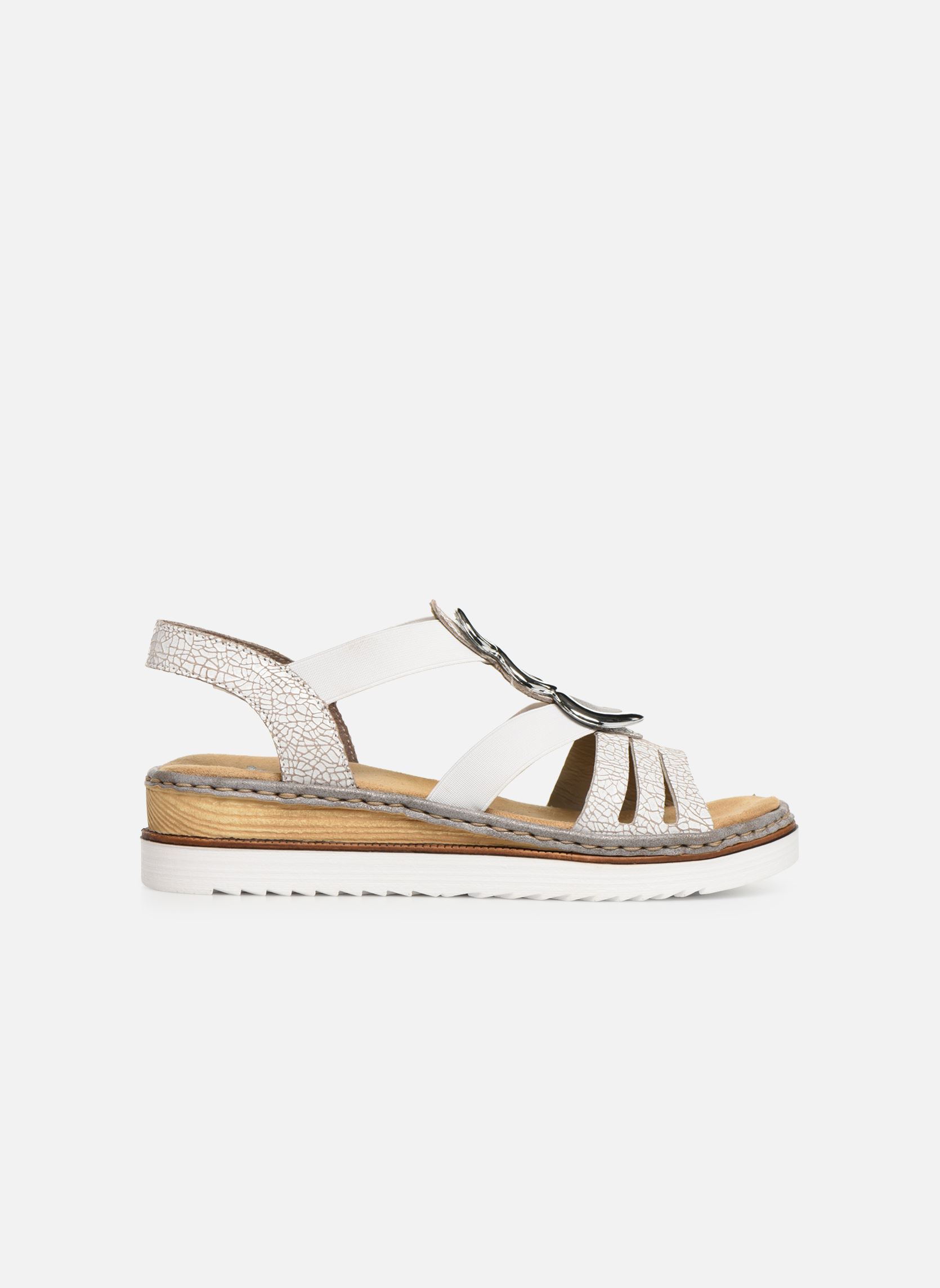 Sandales compensées et plateformes Laora femme blanc Rieker Sandales compensées et plateformes Laora femme blanc WEISS