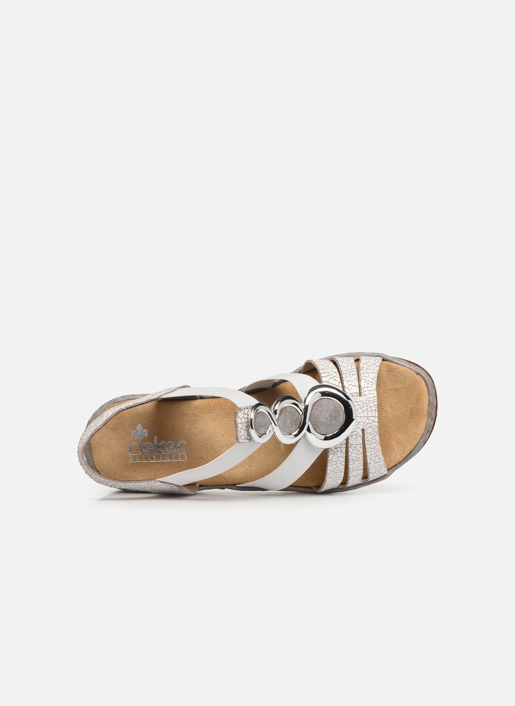 Sandales compensées et plateformes Laora femme blanc Rieker Sandales compensées et plateformes Laora femme blanc WEISS