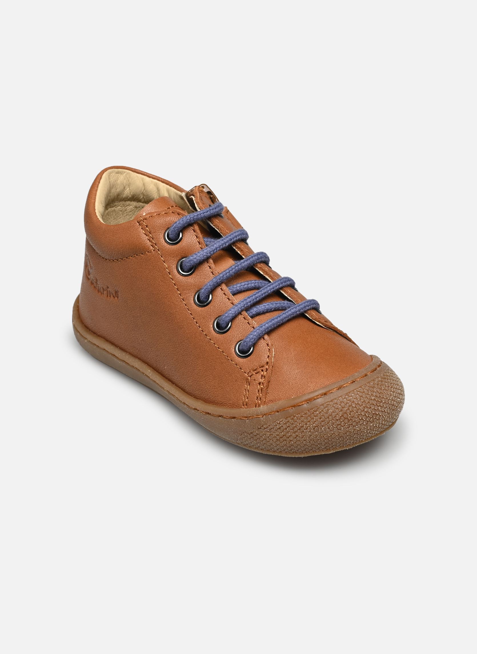 Chaussures premiers pas Cocoon Zip marron Naturino Chaussures premiers pas Cocoon Zip marron NAPPA SPAZZ F DO HONEY COGNAC