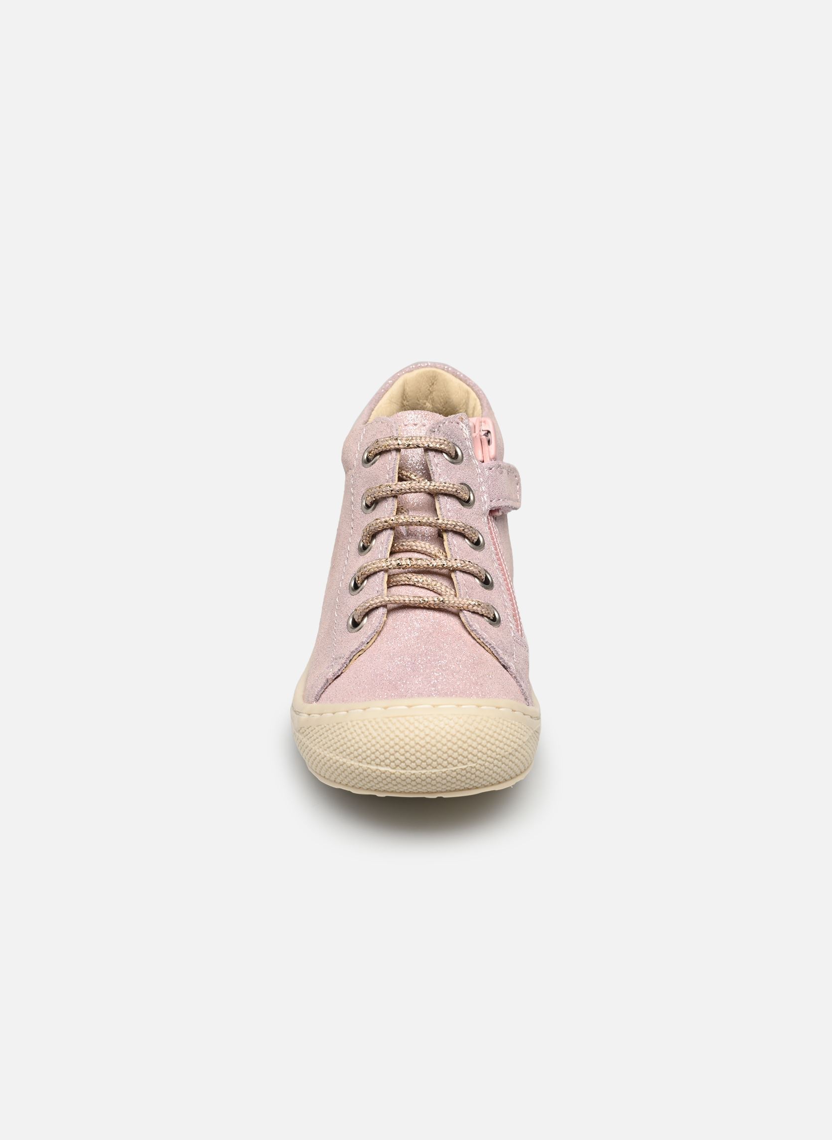 Schuhe für die ersten Schritte Cocoon Zip mädchen rosa Naturino Schuhe für die ersten Schritte Cocoon Zip mädchen rosa SUEDE GLITTER PINK