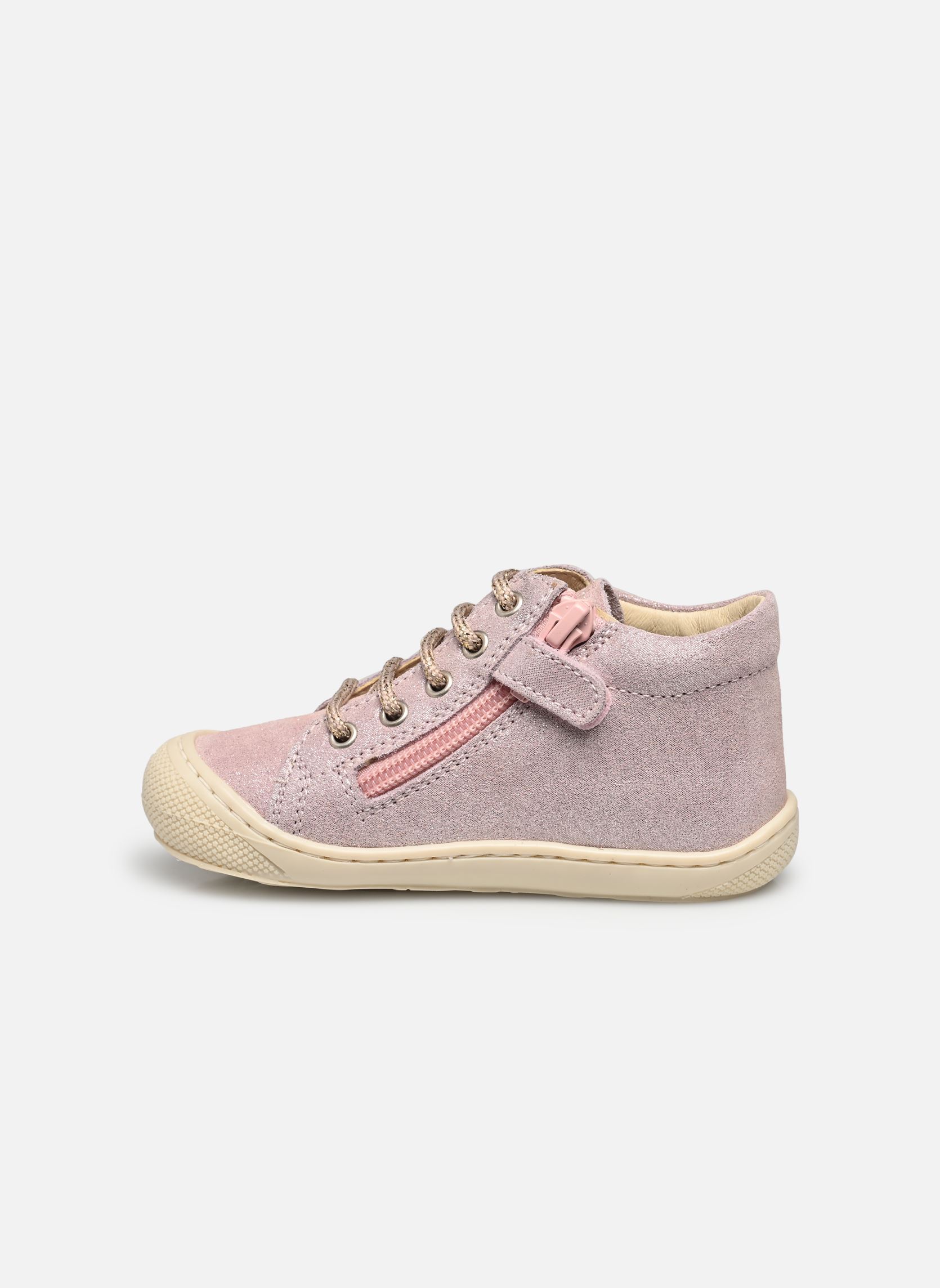 Schuhe für die ersten Schritte Cocoon Zip mädchen rosa Naturino Schuhe für die ersten Schritte Cocoon Zip mädchen rosa SUEDE GLITTER PINK