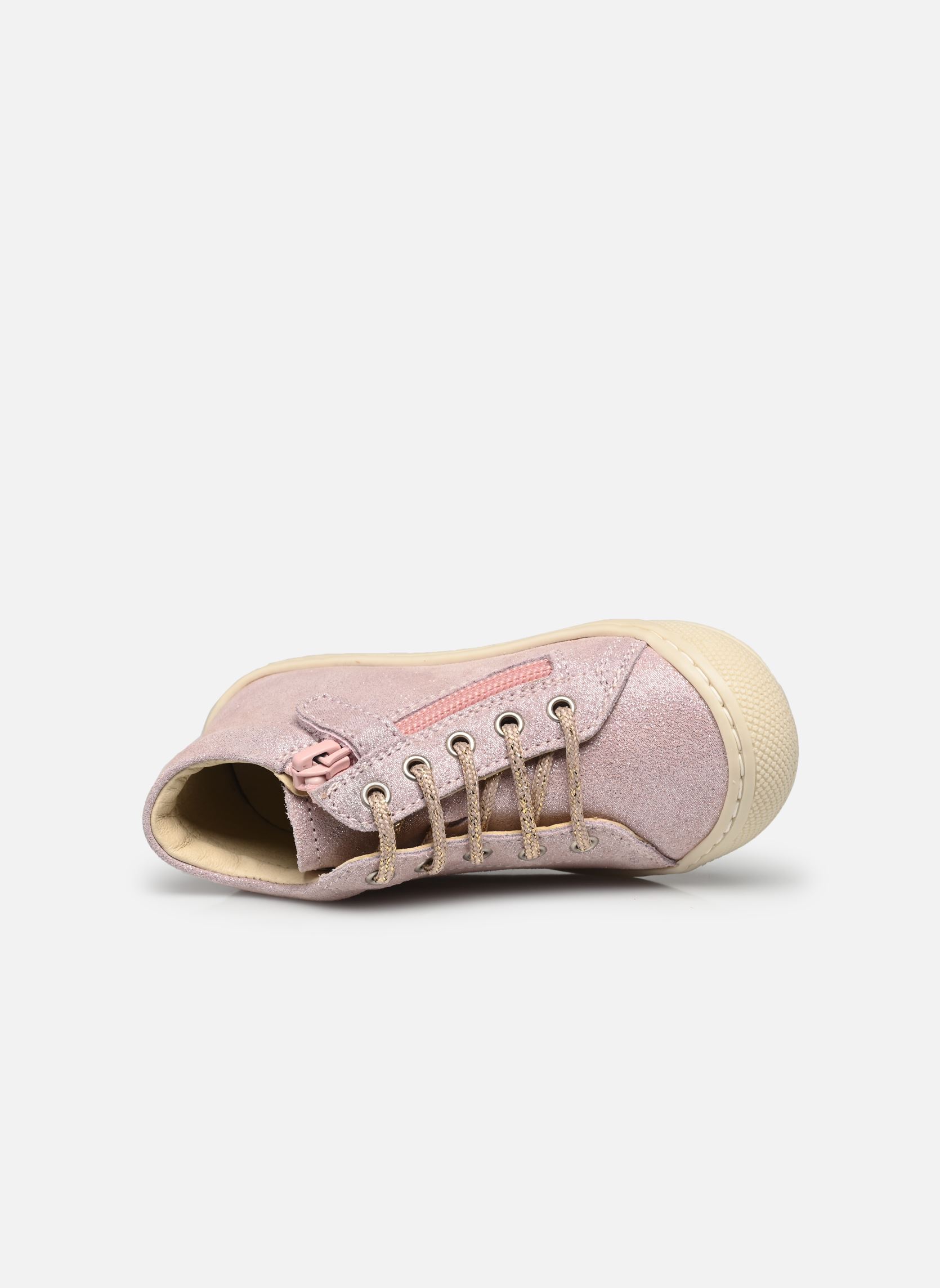 Schuhe für die ersten Schritte Cocoon Zip mädchen rosa Naturino Schuhe für die ersten Schritte Cocoon Zip mädchen rosa SUEDE GLITTER PINK