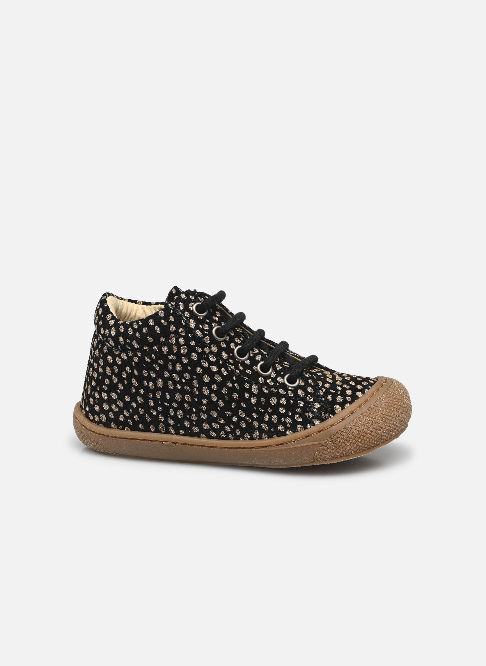 Chaussures premiers pas Cocoon Zip noir Naturino Chaussures premiers pas Cocoon Zip noir SUEDE PR PONY BLACK PLATINUM