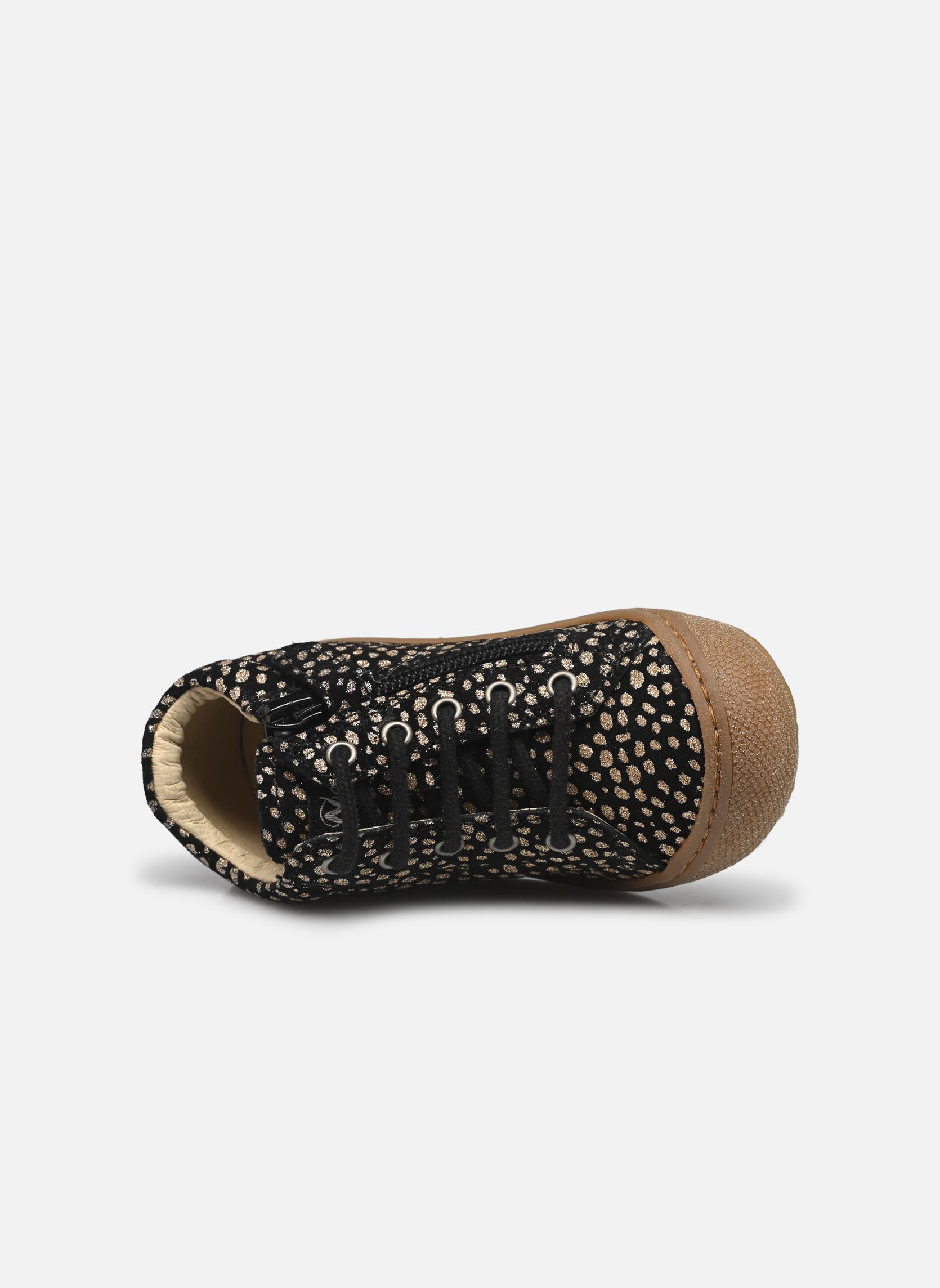 Chaussures premiers pas Cocoon Zip noir Naturino Chaussures premiers pas Cocoon Zip noir SUEDE PR PONY BLACK PLATINUM