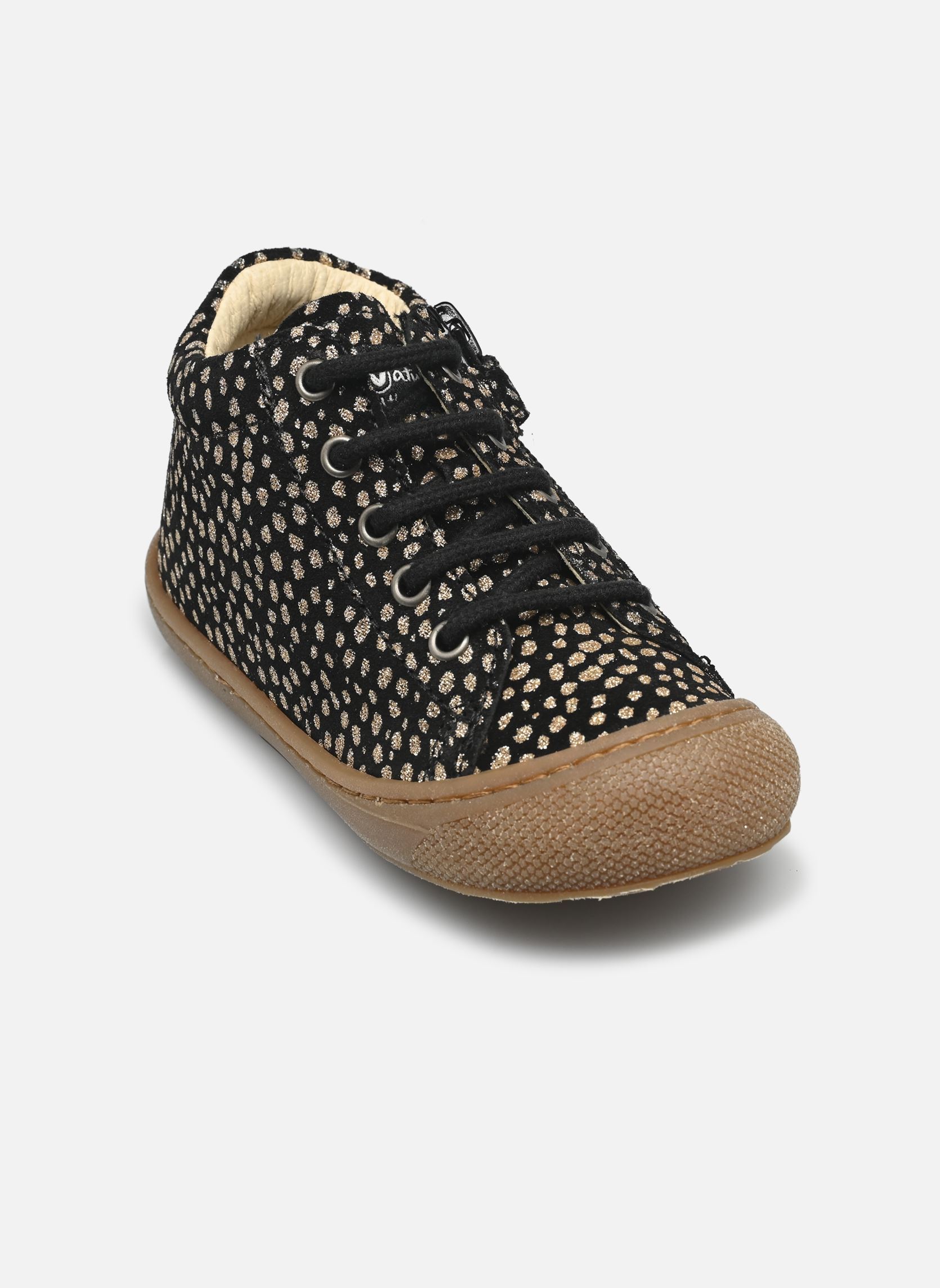 Chaussures premiers pas Cocoon Zip noir Naturino Chaussures premiers pas Cocoon Zip noir SUEDE PR PONY BLACK PLATINUM