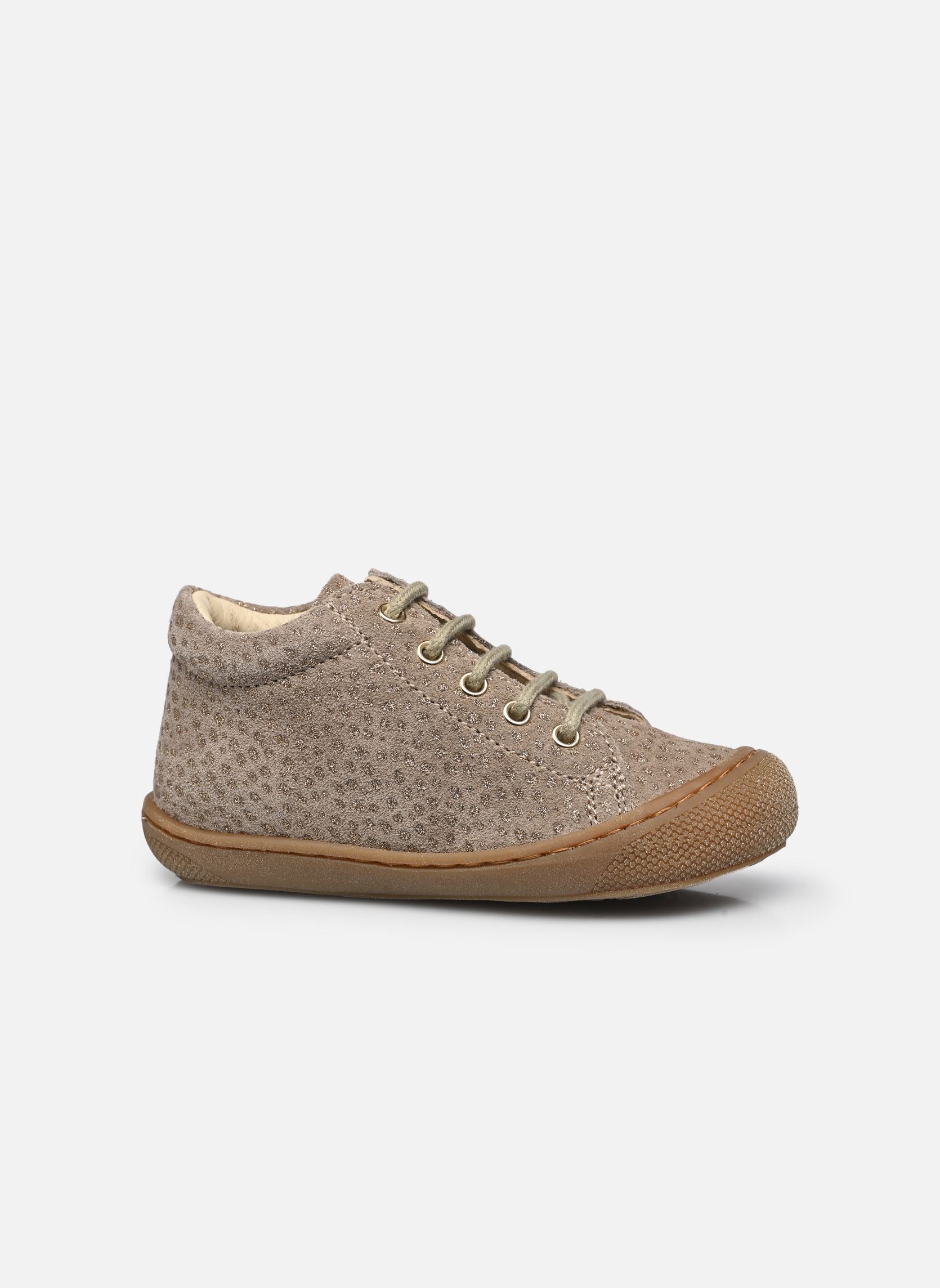 Naturino Cocoon Scarpine Primi Passi In Suede Rosa Cipria – Pelle E Gomma Antiscivolo, Con Lacci, Taglia 18, Sostegno E Comfort