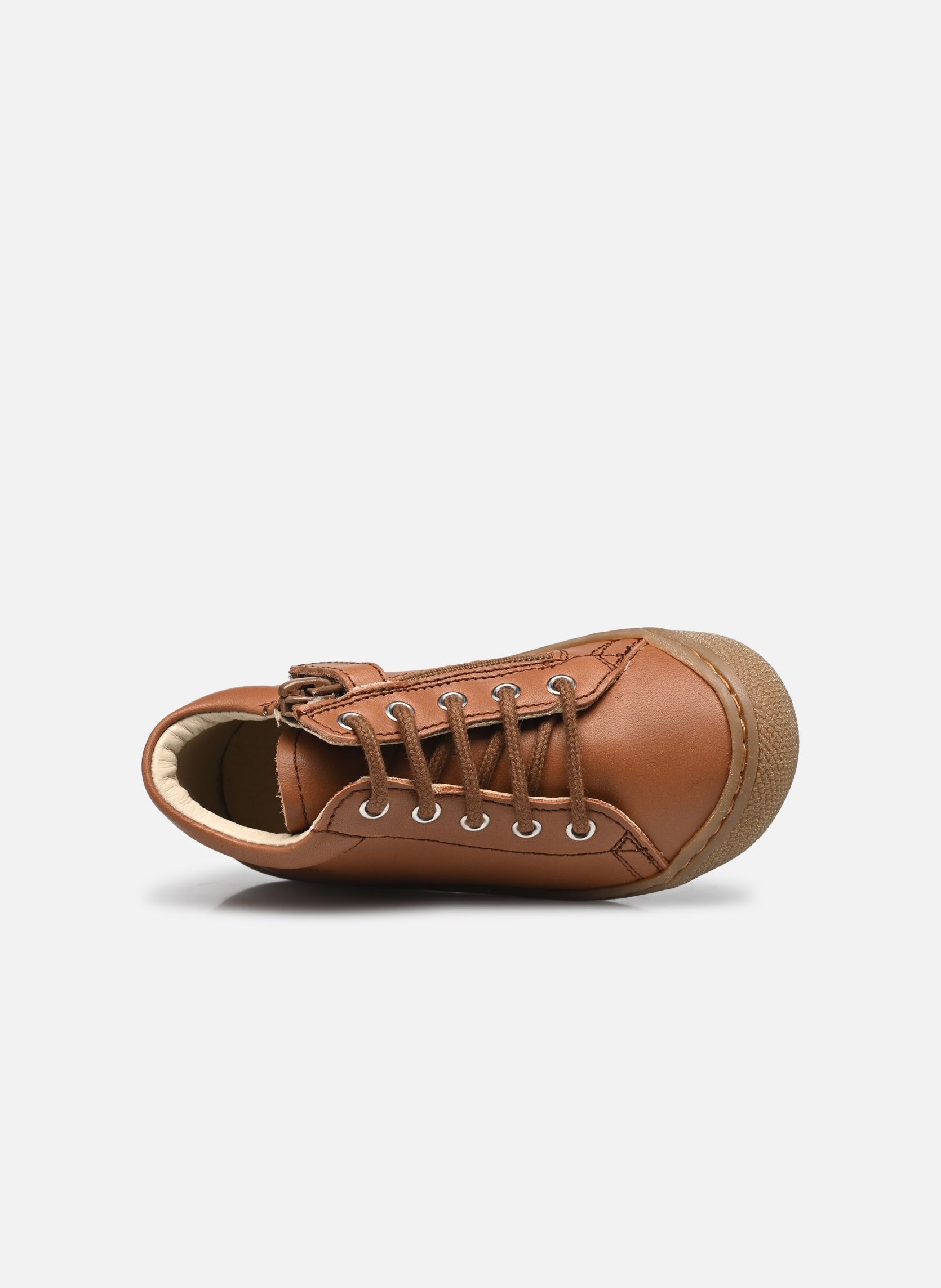 Chaussures premiers pas Cocoon Zip marron Naturino Chaussures premiers pas Cocoon Zip marron NAPPA SPAZZ.SOLE HONEY CUIO