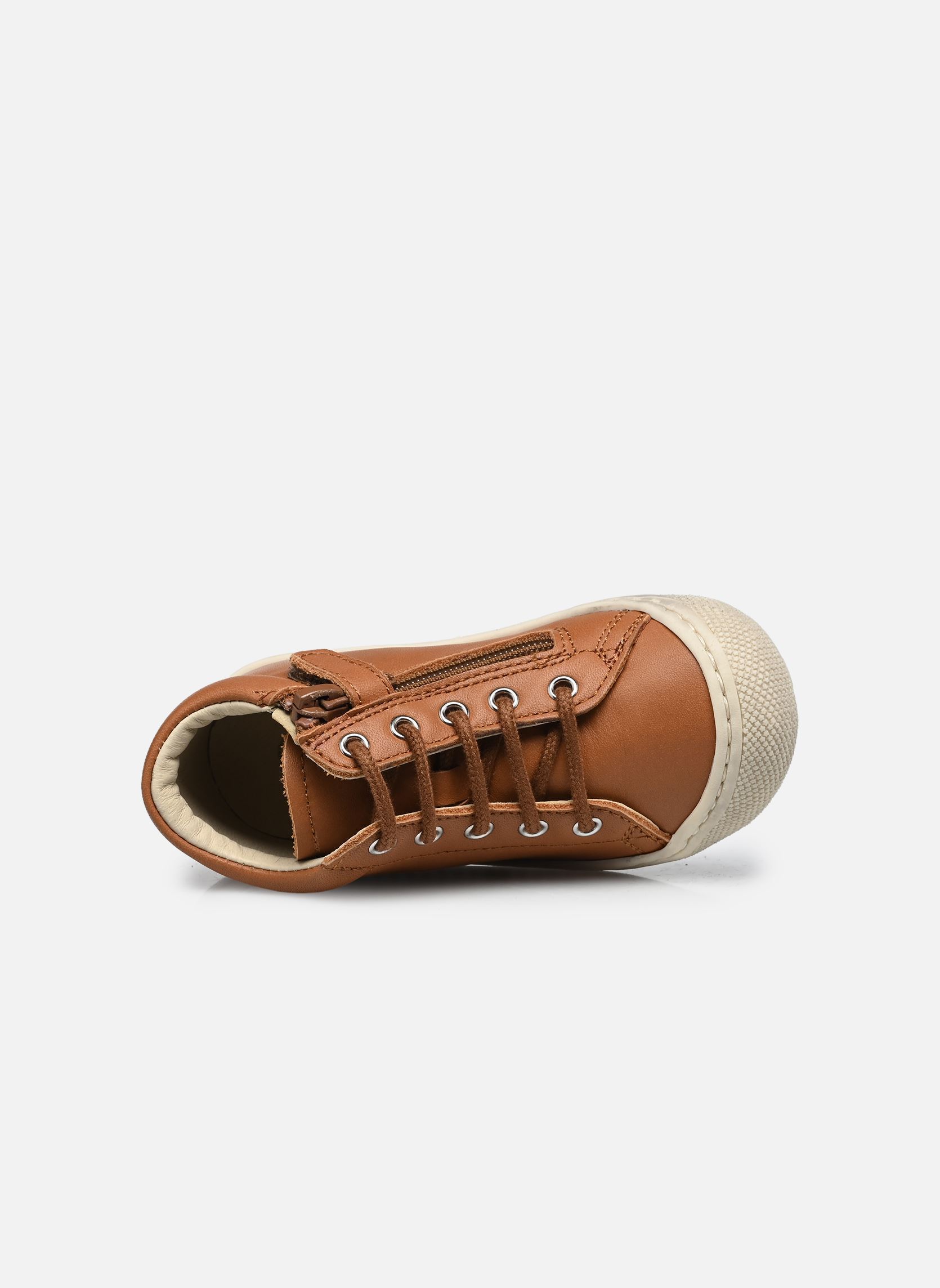 Schuhe für die ersten Schritte Cocoon Zip jungen braun Naturino Schuhe für die ersten Schritte Cocoon Zip jungen braun NAPPA SPAZZ.SOLE BONE COGNAC