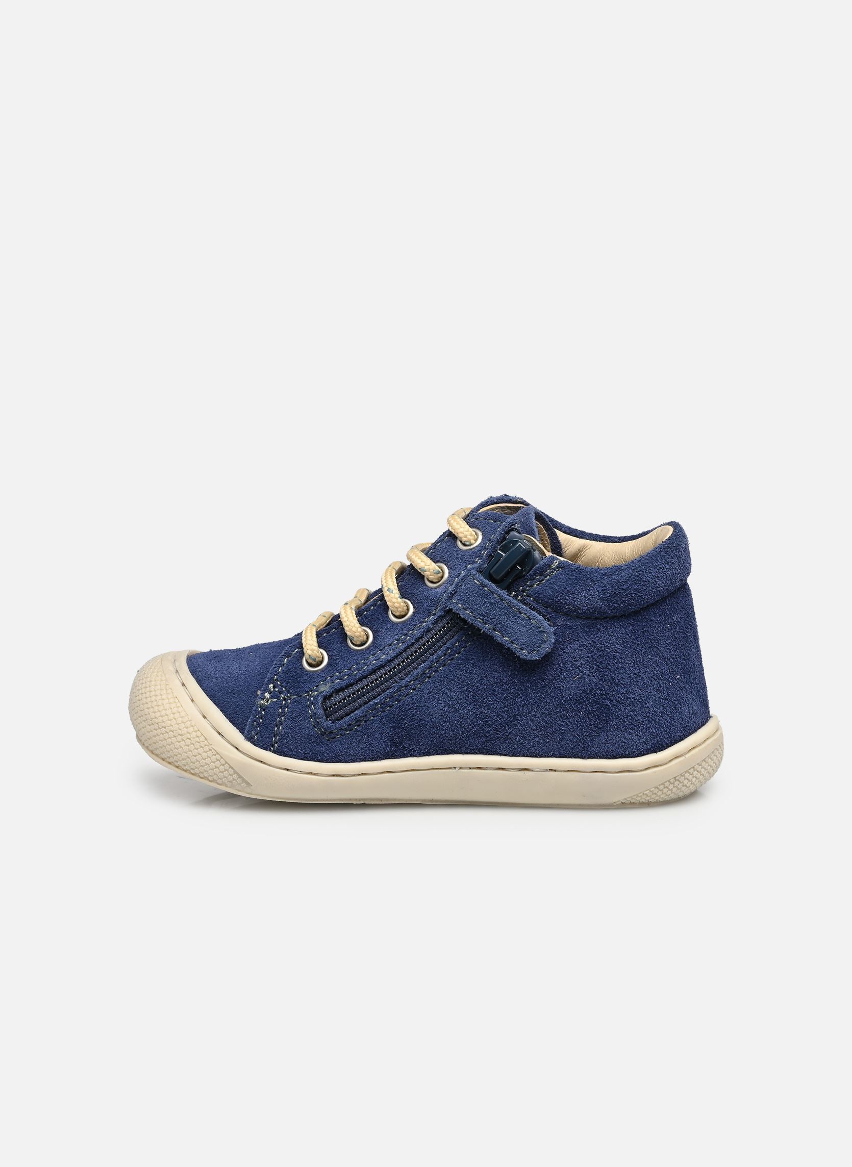 Chaussures premiers pas Cocoon Zip garçon bleu Naturino Chaussures premiers pas Cocoon Zip garçon bleu SUEDE SOLE BONE AZURE SAGE