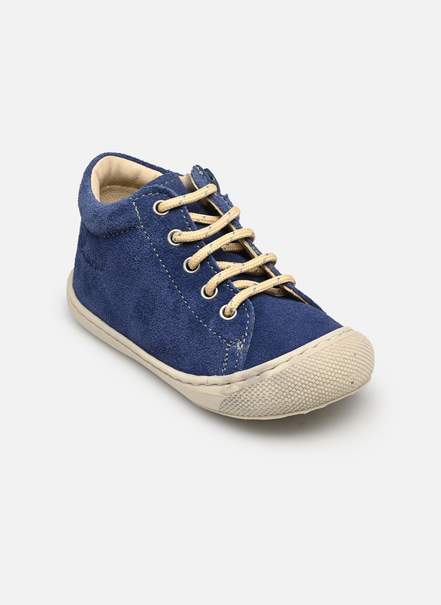 Chaussures premiers pas Cocoon Zip garçon bleu Naturino Chaussures premiers pas Cocoon Zip garçon bleu SUEDE SOLE BONE AZURE SAGE
