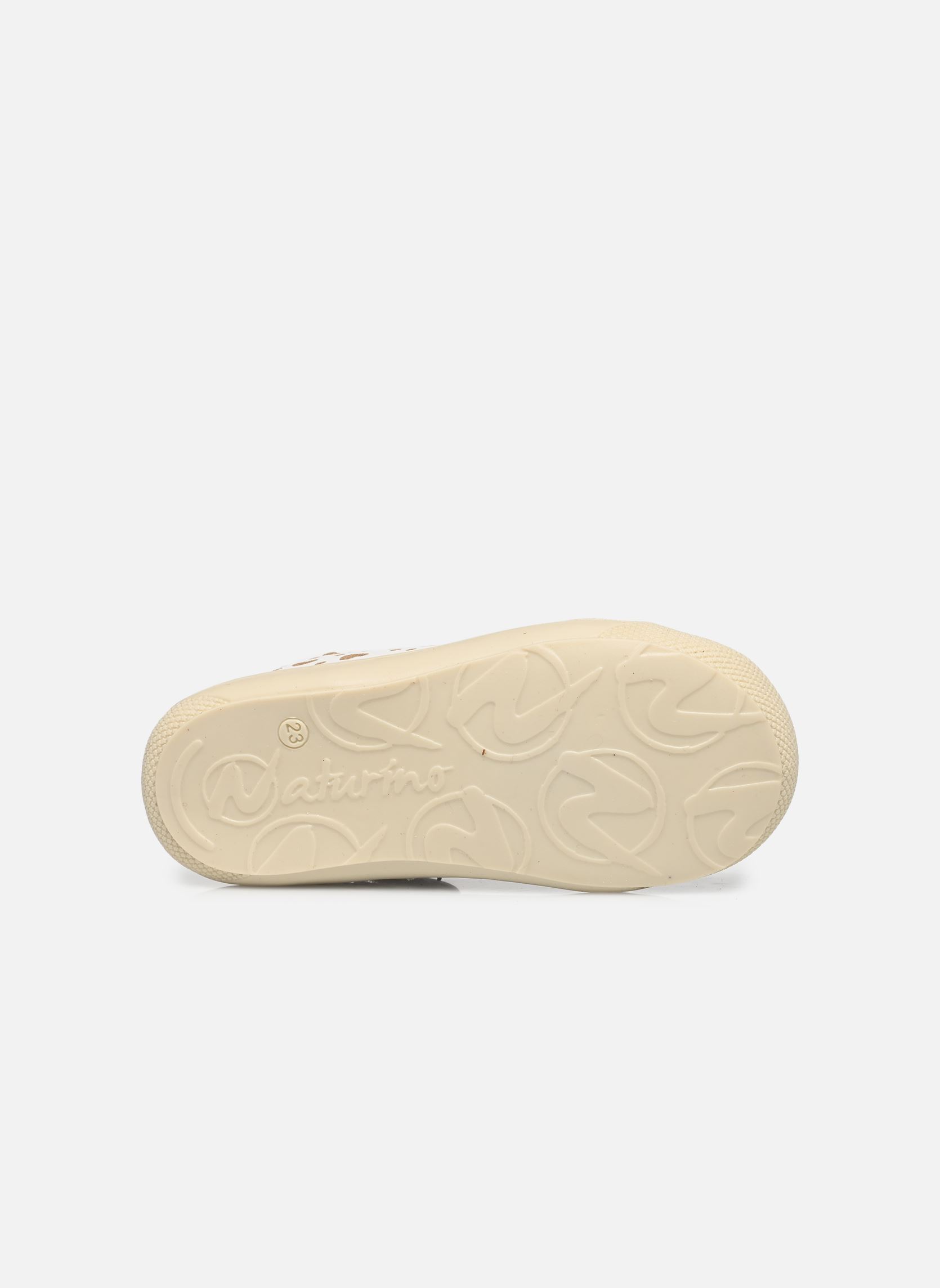 Babyschoenen Cocoon Zip meisjes wit Naturino Babyschoenen Cocoon Zip meisjes wit CALF PR.HEARTS DOTS WHITE PLAT