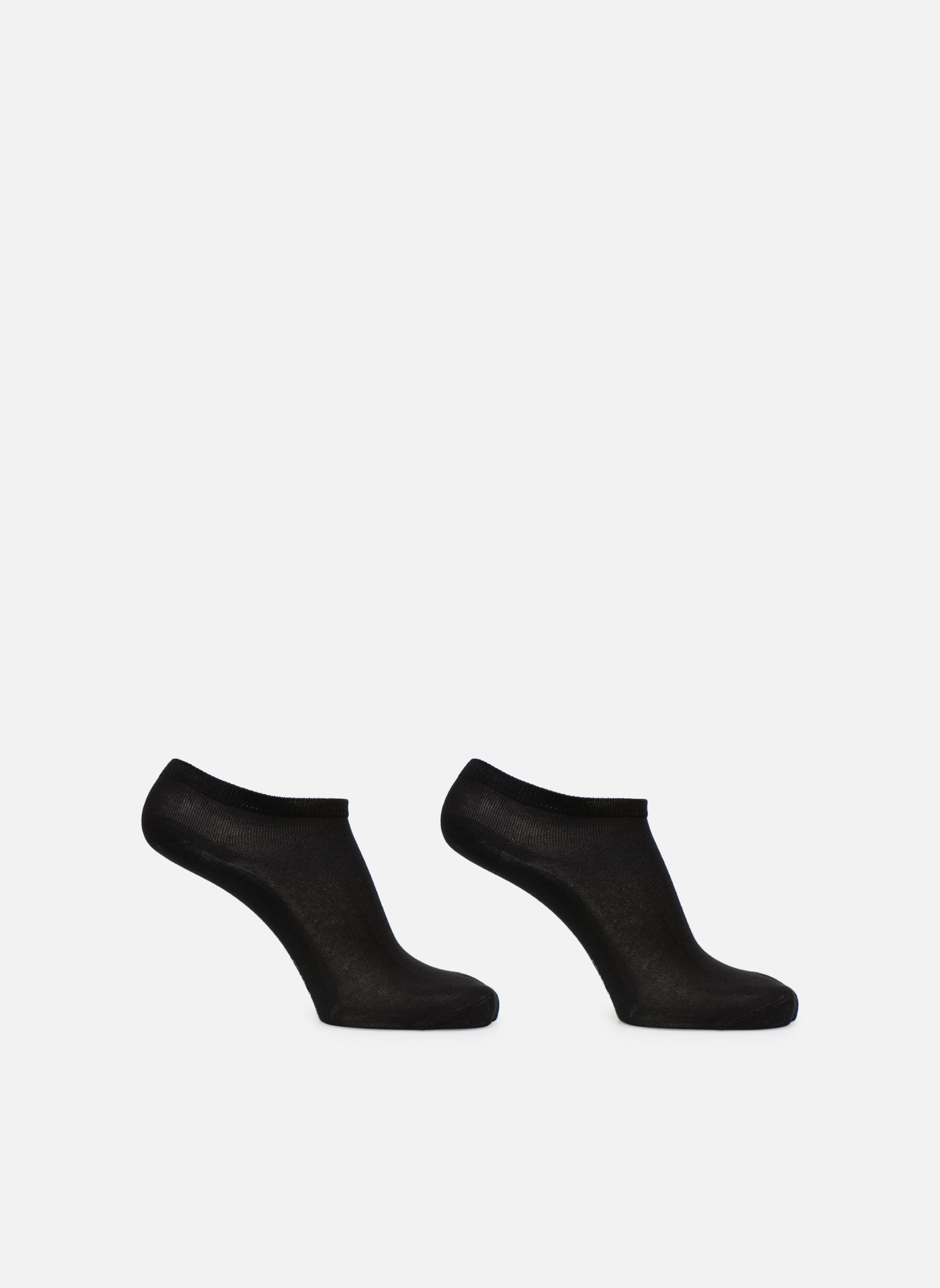 Korte sokken Coton Socquettes Courtes X2 dames zwart Dim Korte sokken Coton Socquettes Courtes X2 dames zwart NOIR