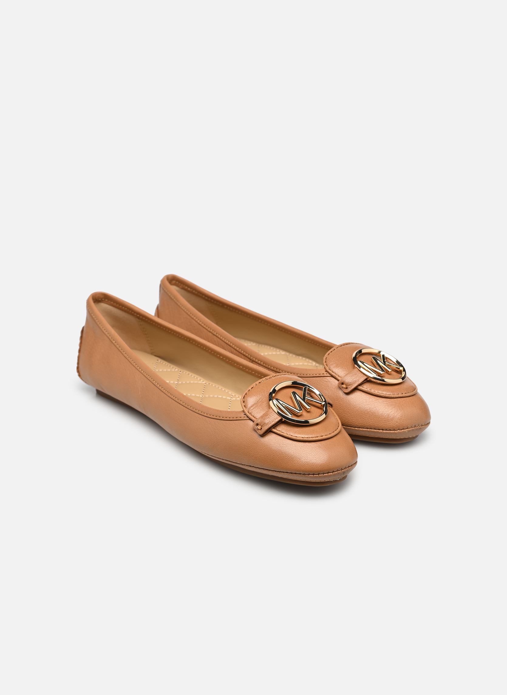 Ballerines classiques Lillie Moc femme beige Michael Michael Kors Ballerines classiques Lillie Moc femme beige Pale Peanut
