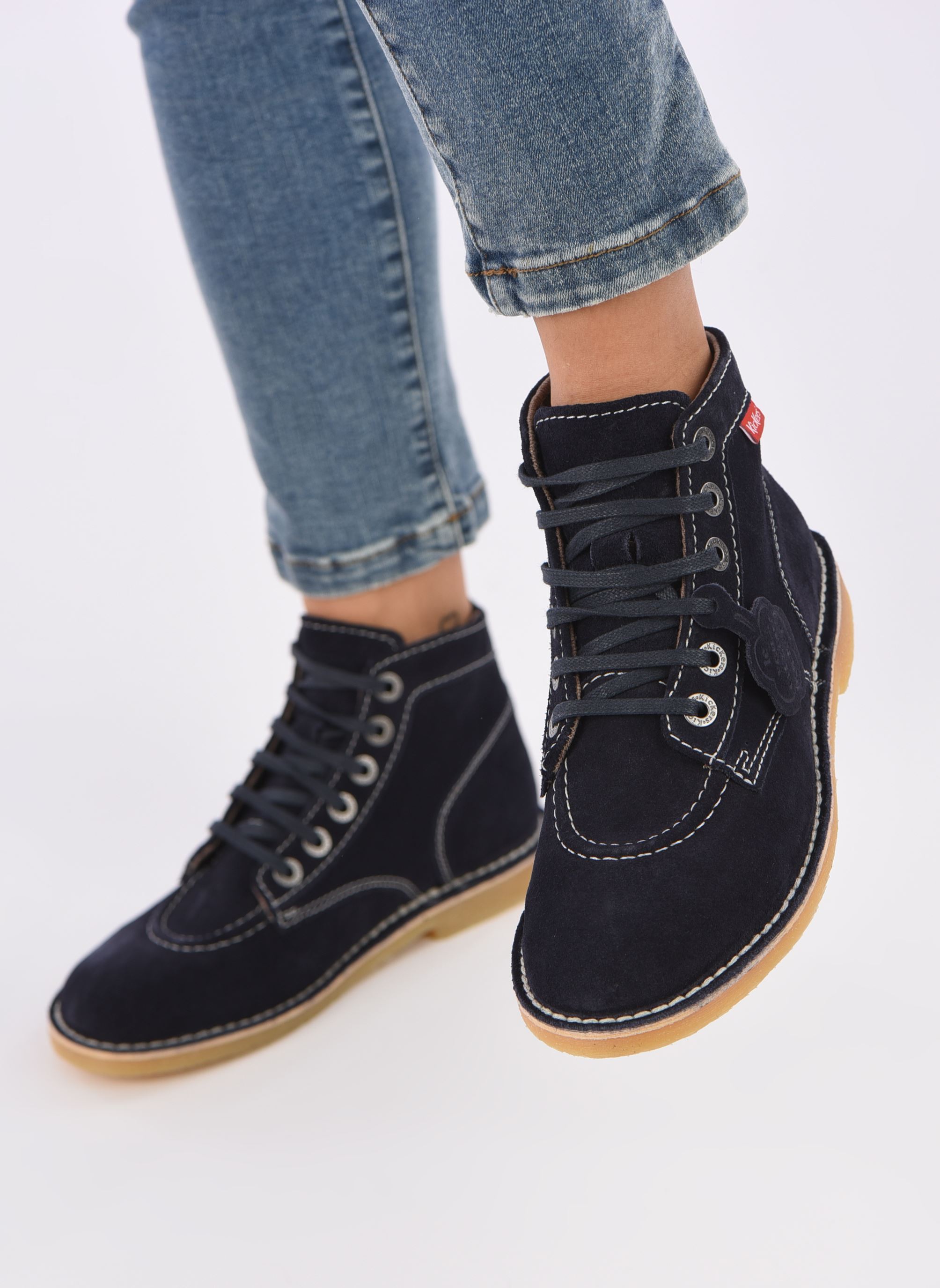 Botines con cordones ORILEGEND F mujer azul Kickers Botines con cordones ORILEGEND F mujer azul MARINE PERM