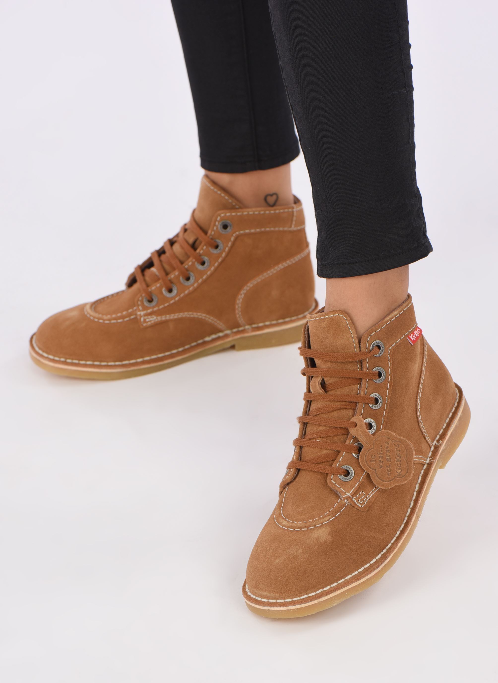 Veterlaarsjes ORILEGEND F dames bruin Kickers Veterlaarsjes ORILEGEND F dames bruin CAMEL PERM