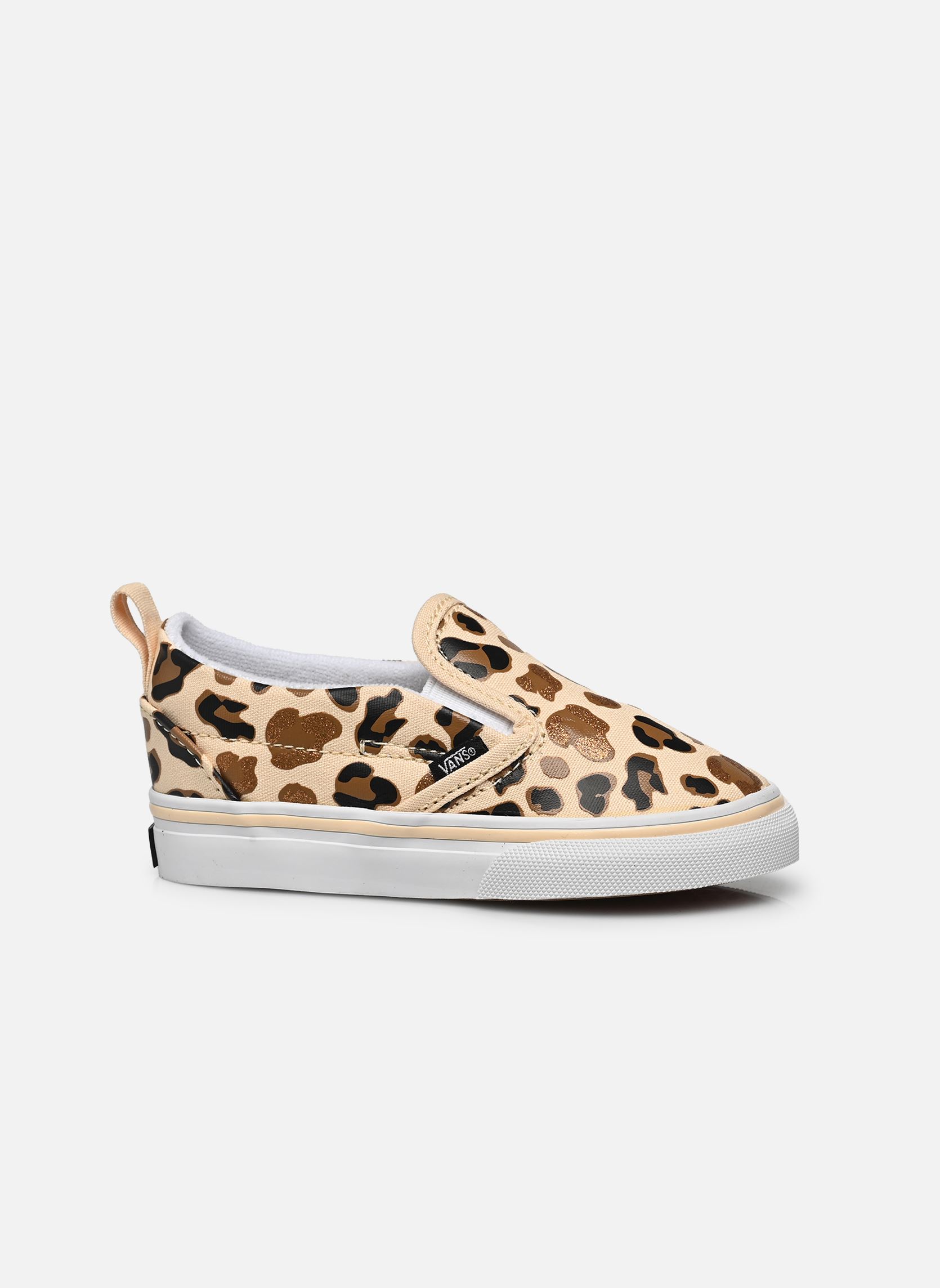 Sneaker Slip-On V mädchen braun Vans Sneaker Slip-On V mädchen braun LEOPARD GLITTER BROWN/TRUE WHI