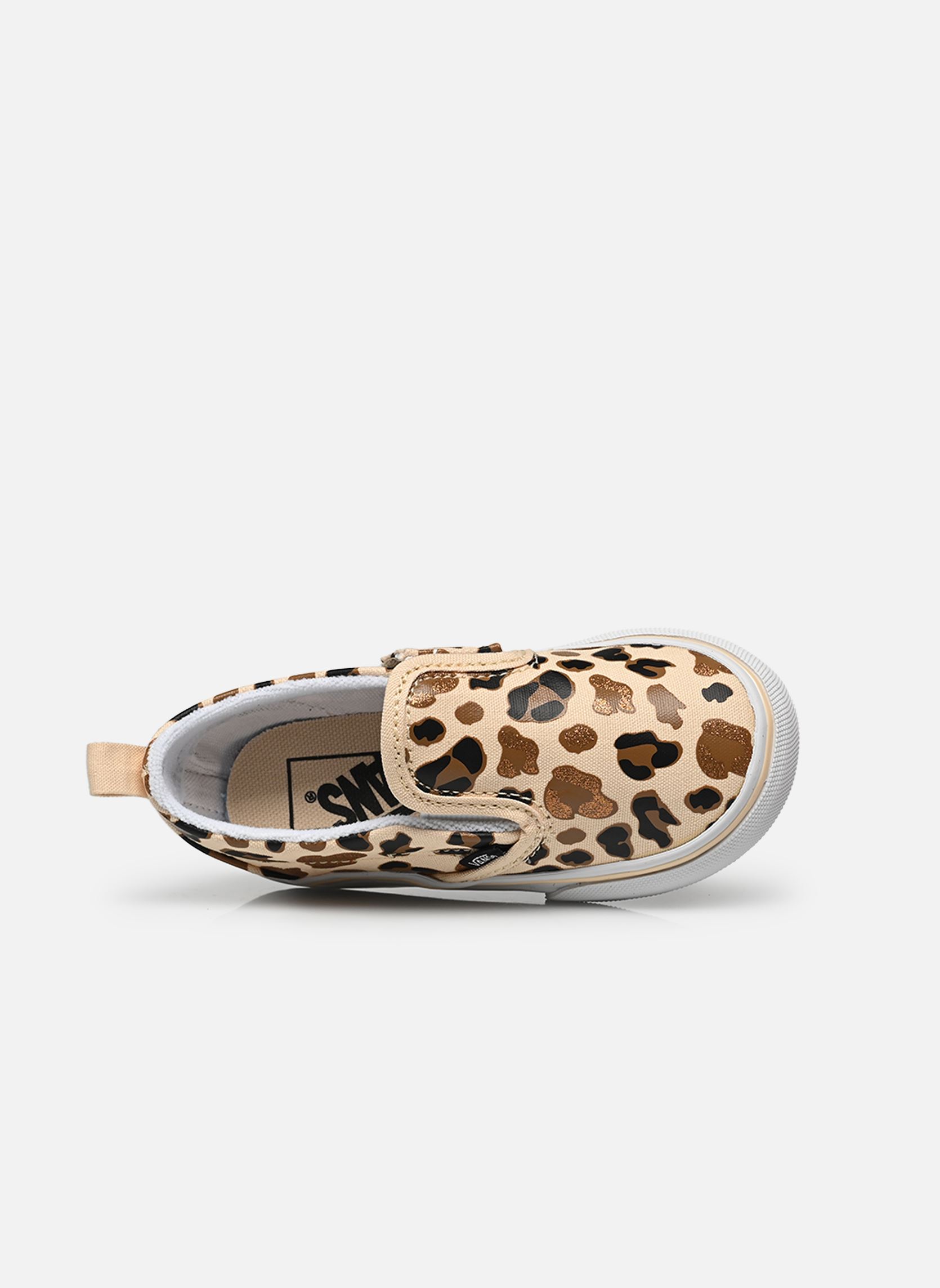 Sneaker Slip-On V mädchen braun Vans Sneaker Slip-On V mädchen braun LEOPARD GLITTER BROWN/TRUE WHI