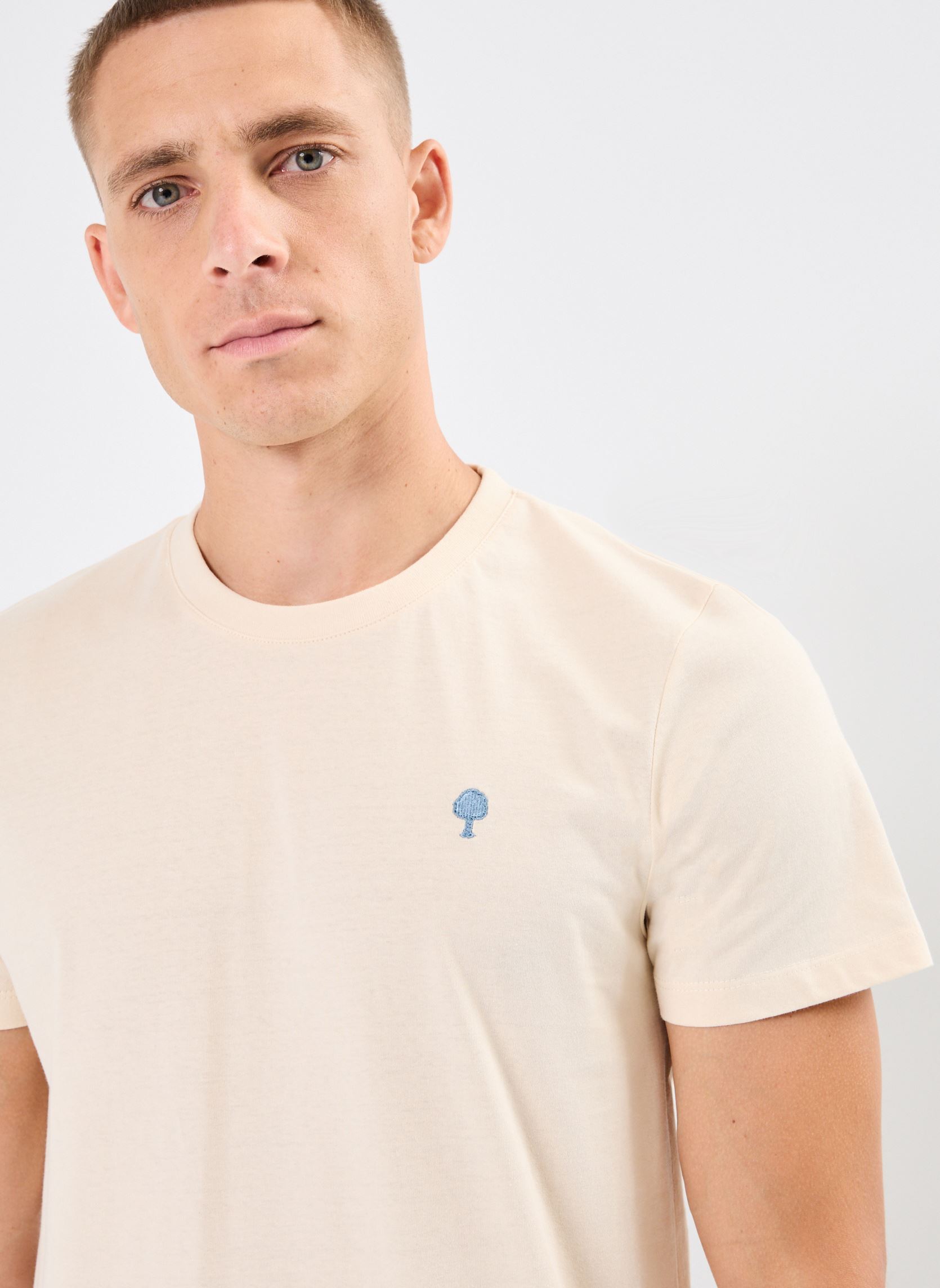 Tee-shirts Arcy T-shirt Cotton homme beige Faguo Tee-shirts Arcy T-shirt Cotton homme beige ECR00