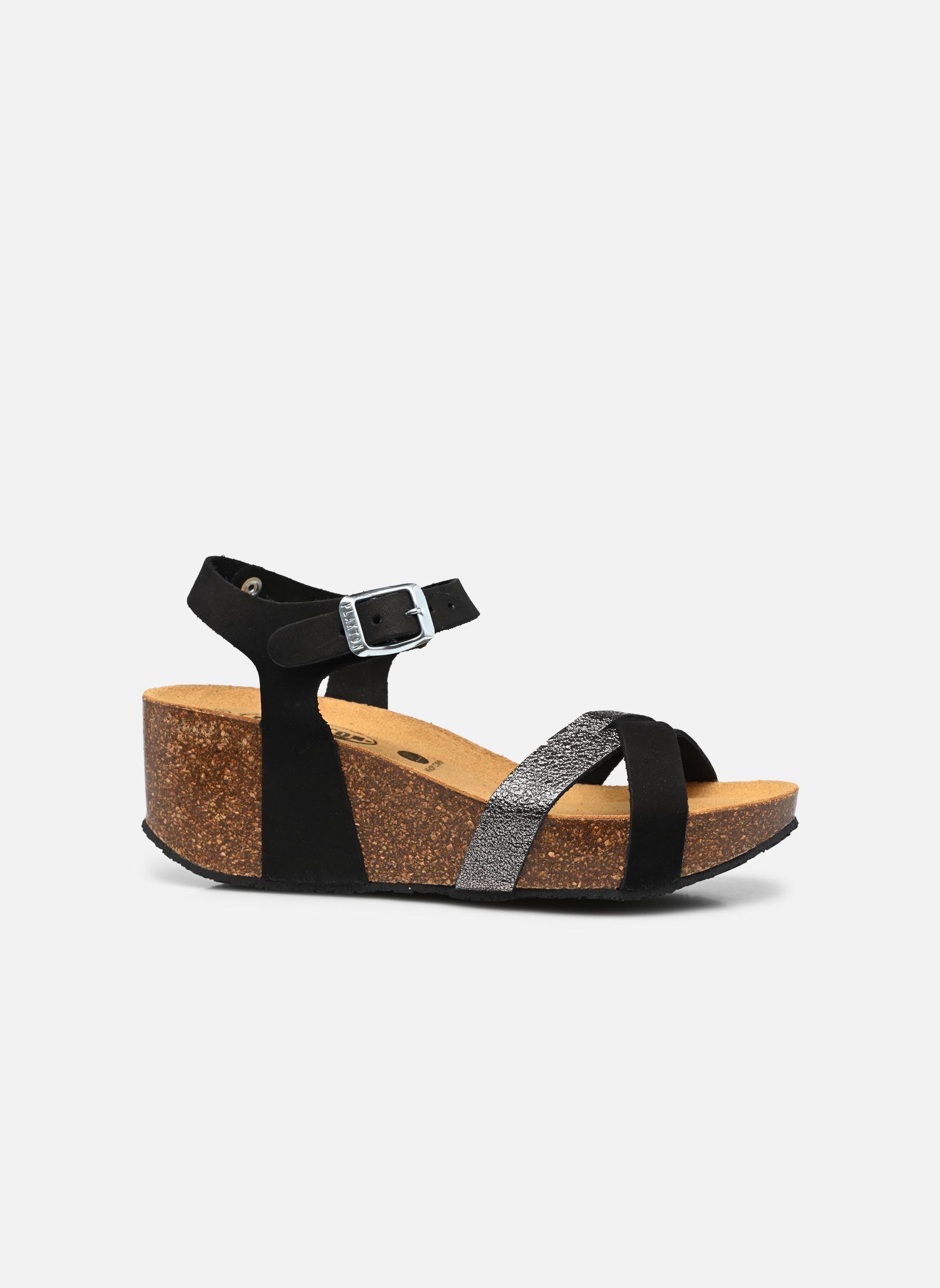 Sandali con zeppa e plateau So Final donna nero Plakton Sandali con zeppa e plateau So Final donna nero NEGRO_PELTRO