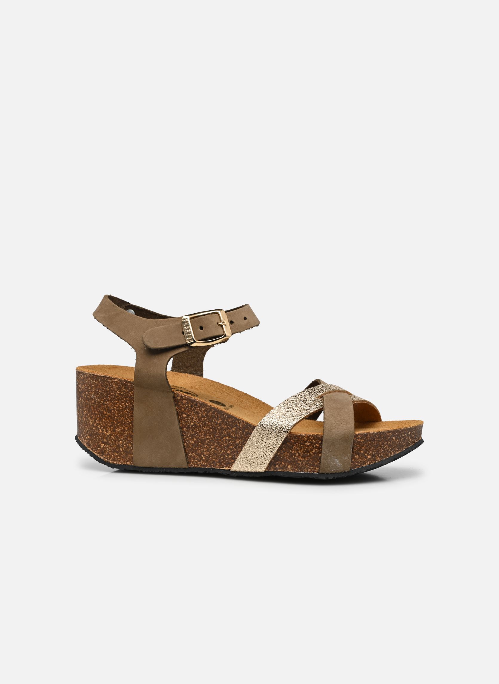 Sandalias y plataformas de cuña So Final mujer verde Plakton Sandalias y plataformas de cuña So Final mujer verde KAKI_PLATINO