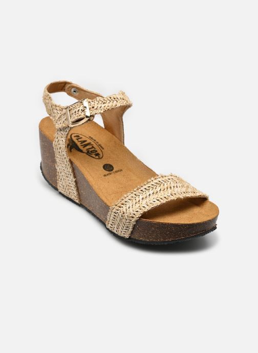 Plakton Sandalen met sleehak en plateau So Kiss dames beige