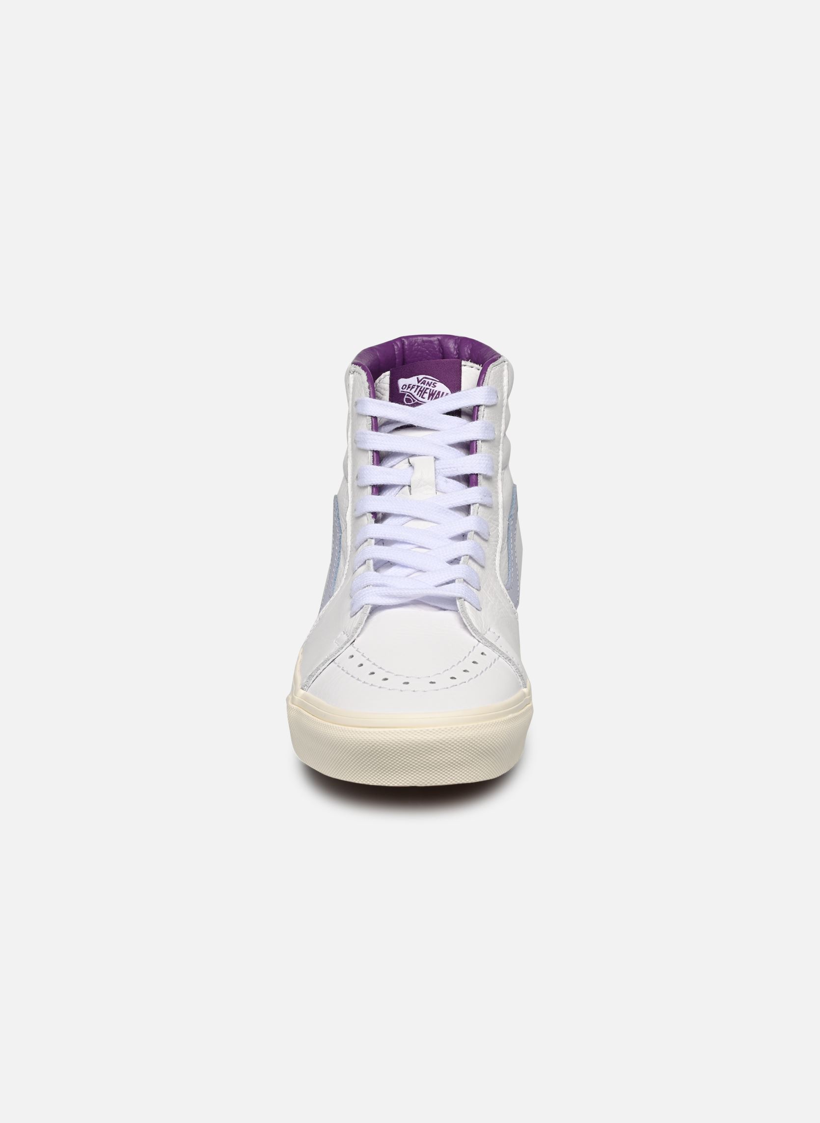Hoge sneakers SK8-Hi dames wit Vans Hoge sneakers SK8-Hi dames wit PREMIUM LEATHER HALOGEN BLUE