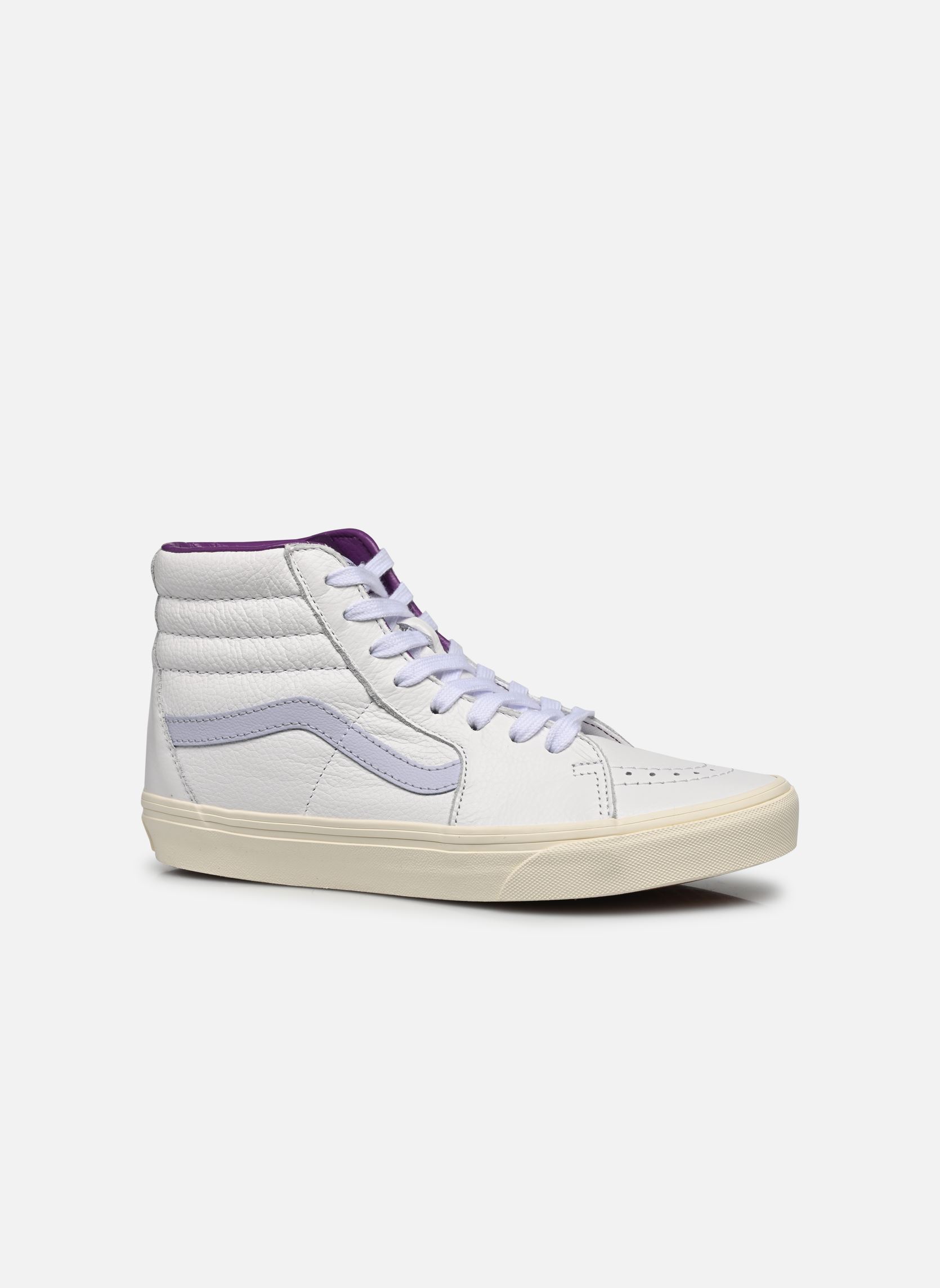 Hoge sneakers SK8-Hi dames wit Vans Hoge sneakers SK8-Hi dames wit PREMIUM LEATHER HALOGEN BLUE