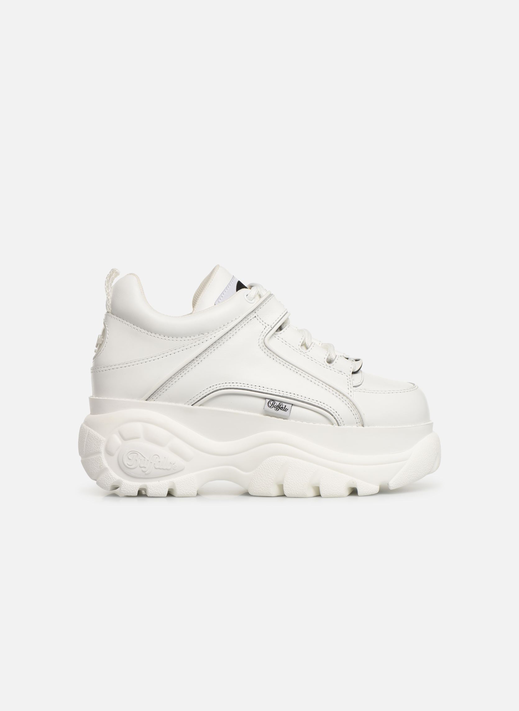 Lage sneakers 1339-14 dames wit Buffalo Lage sneakers 1339-14 dames wit Cow Leather - White