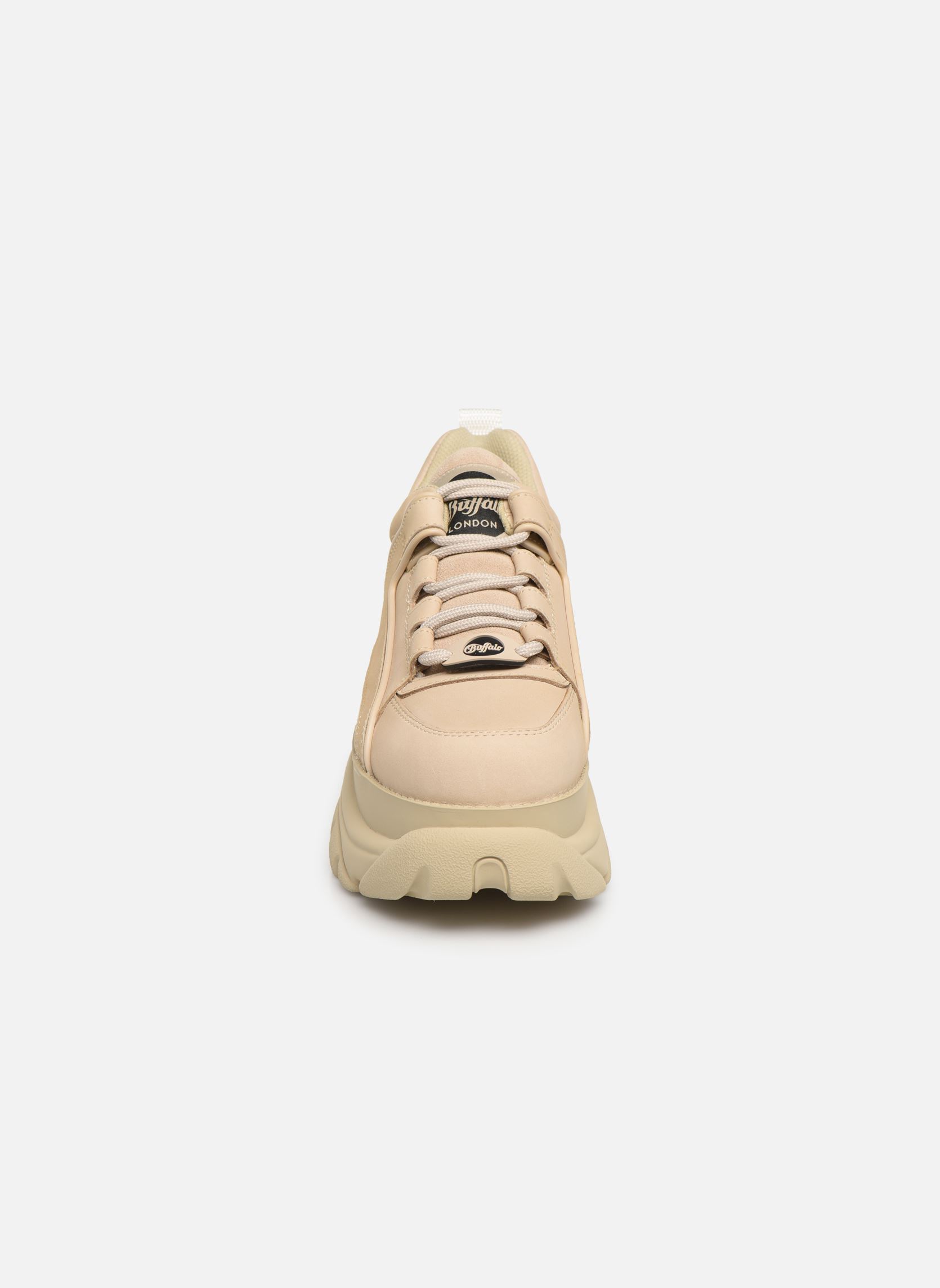 Niedrige Sneaker 1339-14 damen beige Buffalo Niedrige Sneaker 1339-14 damen beige Nubuck Leather - Cream