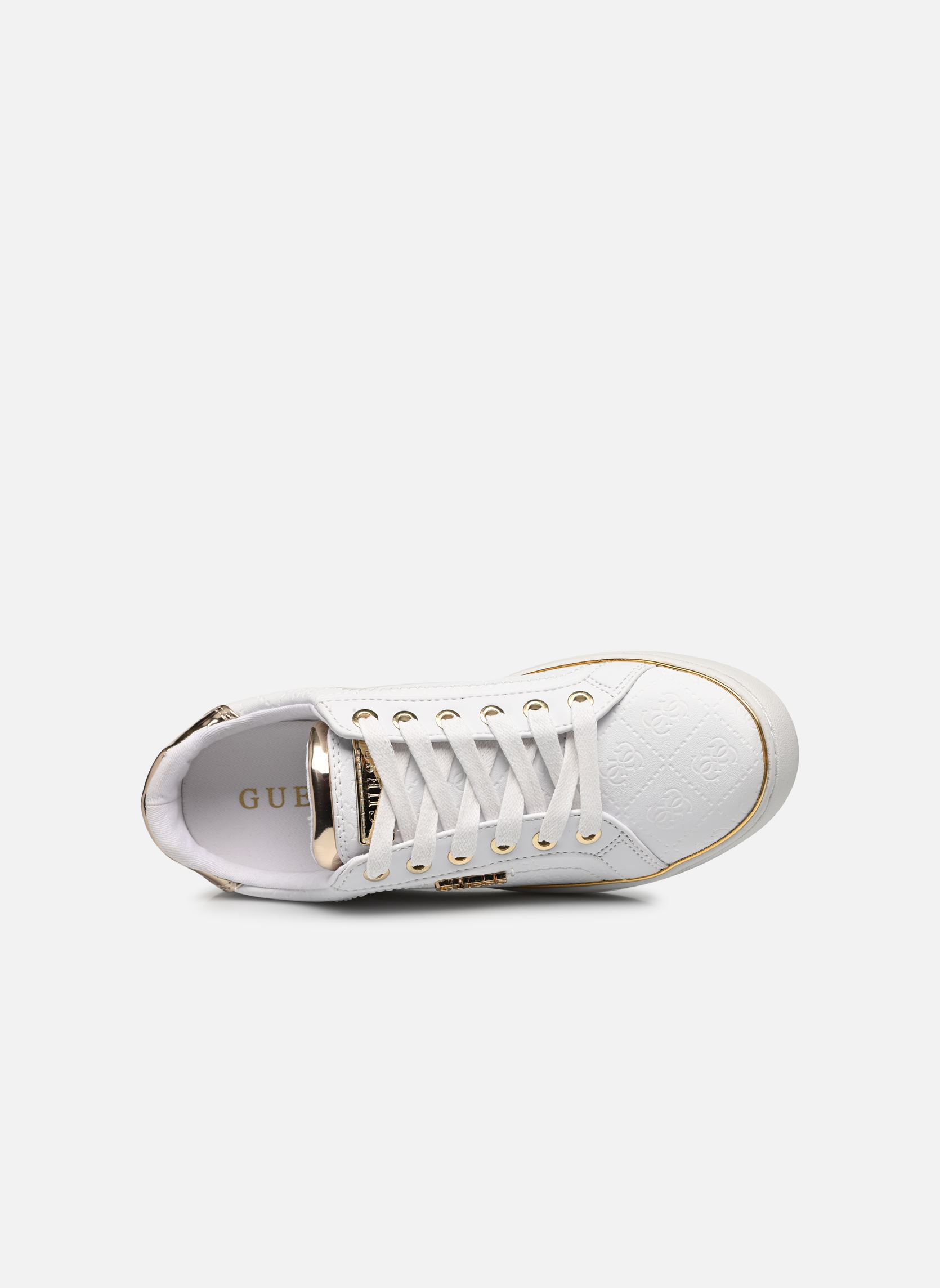Lage sneakers BECKIE dames wit Guess Lage sneakers BECKIE dames wit White
