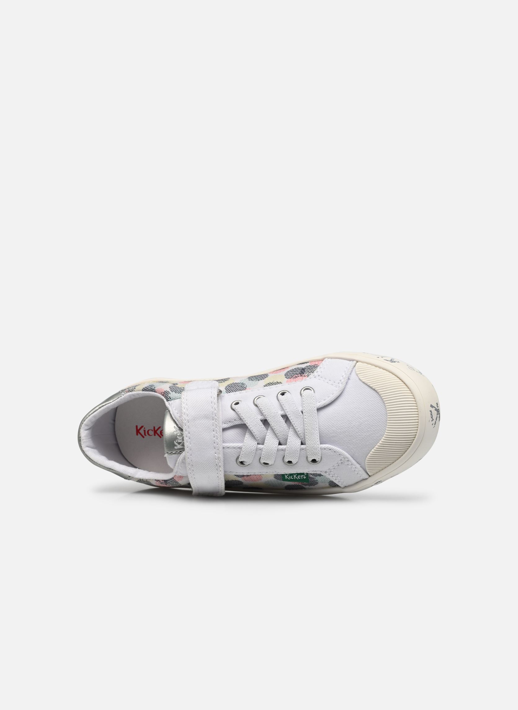 Baskets basses Gody fille blanc Kickers Baskets basses Gody fille blanc BLANC POIS MULTICO