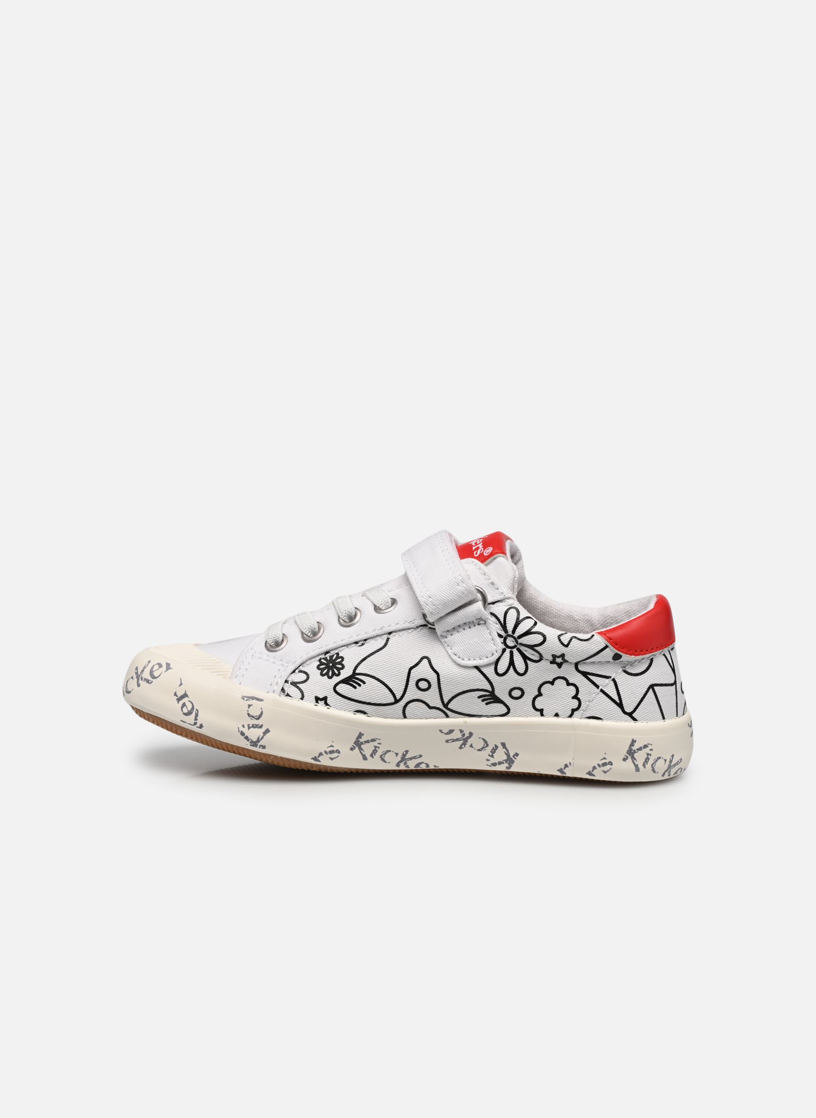 Niedrige Sneaker Gody weiß Kickers Niedrige Sneaker Gody weiß BLANC IMPRIMÉ