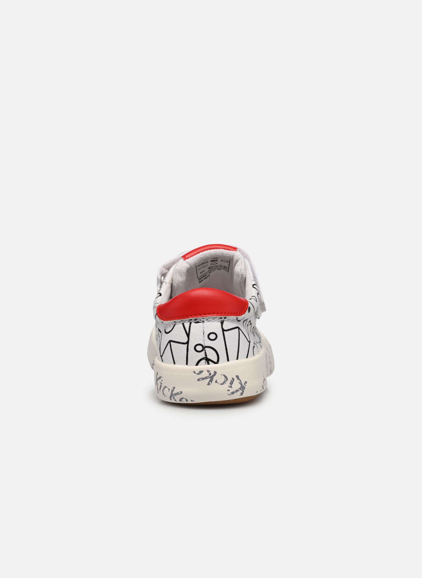 Niedrige Sneaker Gody weiß Kickers Niedrige Sneaker Gody weiß BLANC IMPRIMÉ