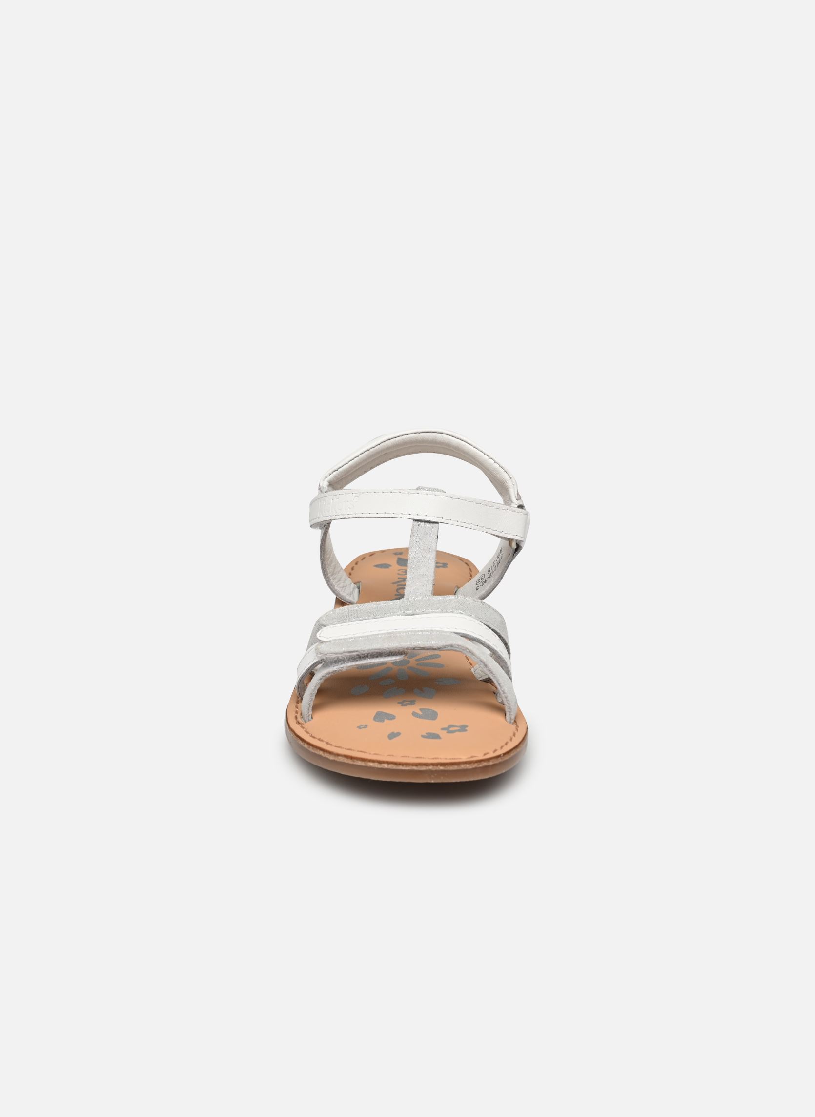 Sandalen Diamanto mädchen weiß Kickers Sandalen Diamanto mädchen weiß BLANC ARGENT 2