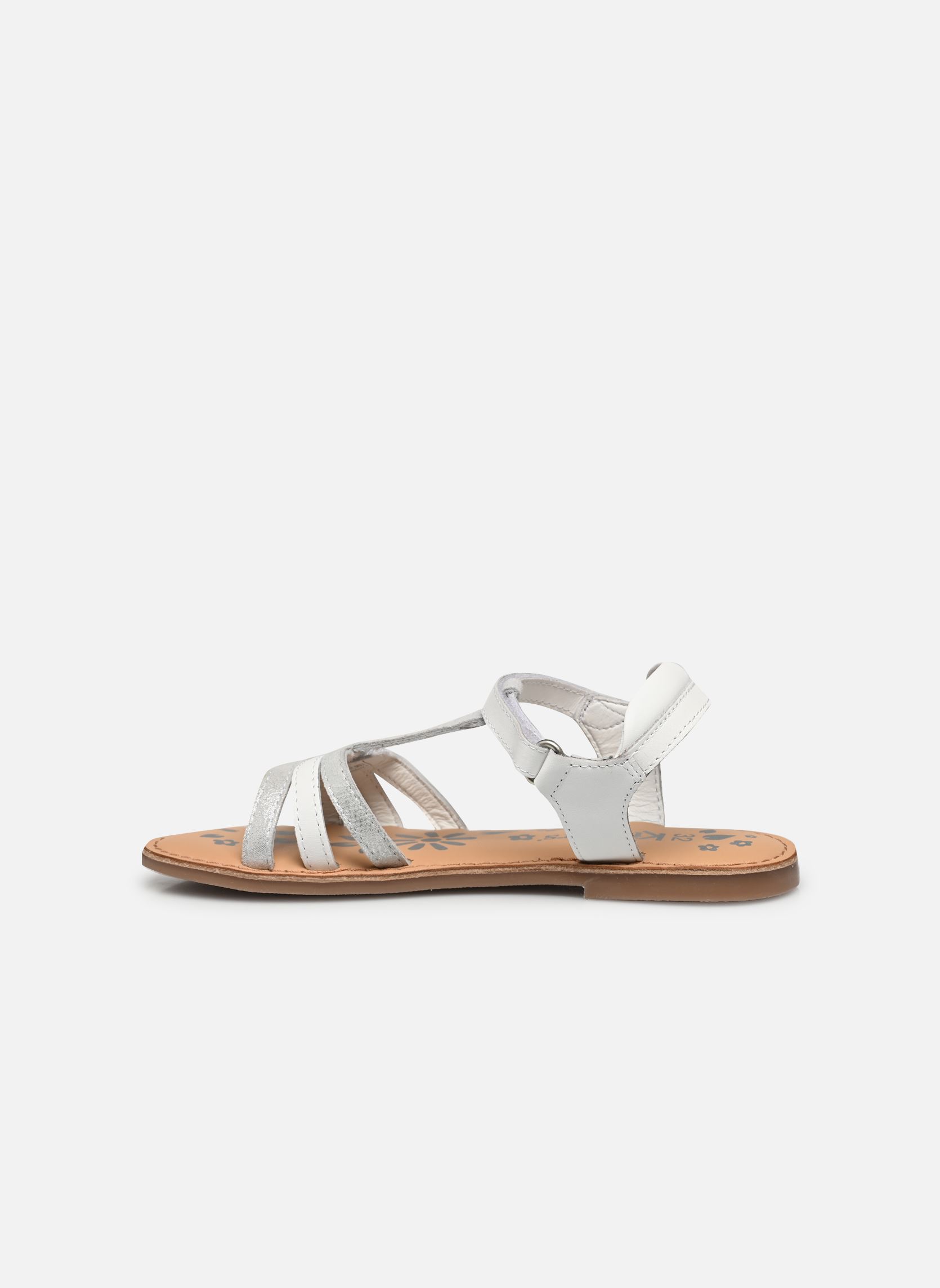 Sandalen Diamanto mädchen weiß Kickers Sandalen Diamanto mädchen weiß BLANC ARGENT 2