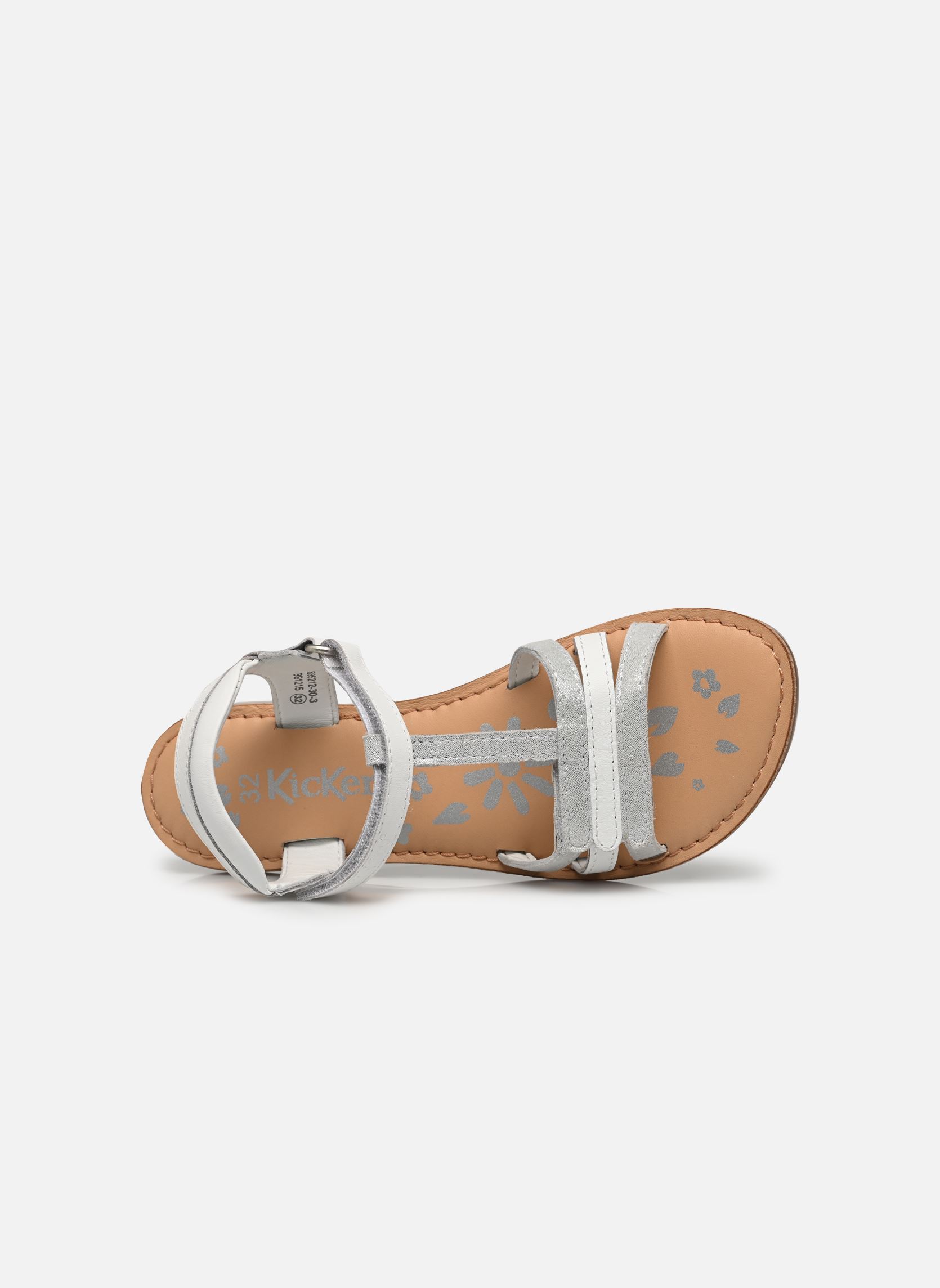 Sandalen Diamanto mädchen weiß Kickers Sandalen Diamanto mädchen weiß BLANC ARGENT 2