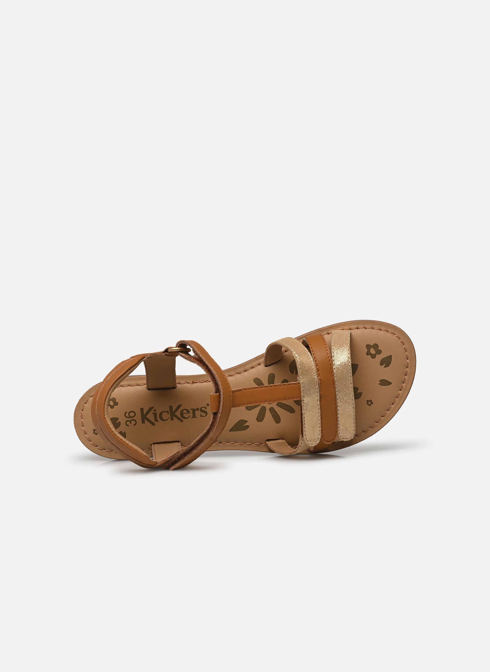 Sandalen Diamanto mädchen braun Kickers Sandalen Diamanto mädchen braun CAMEL OR