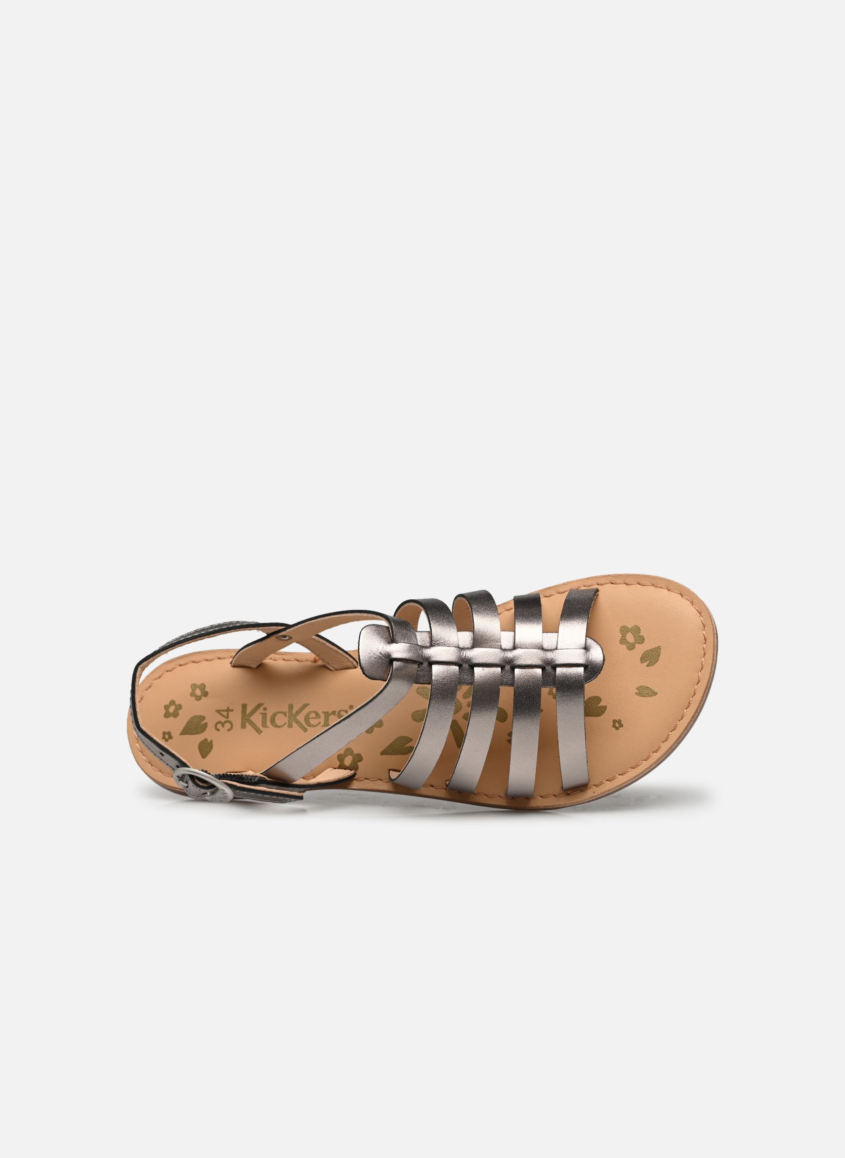 Sandales Dixon fille argent Kickers Sandales Dixon fille argent ARGENT N