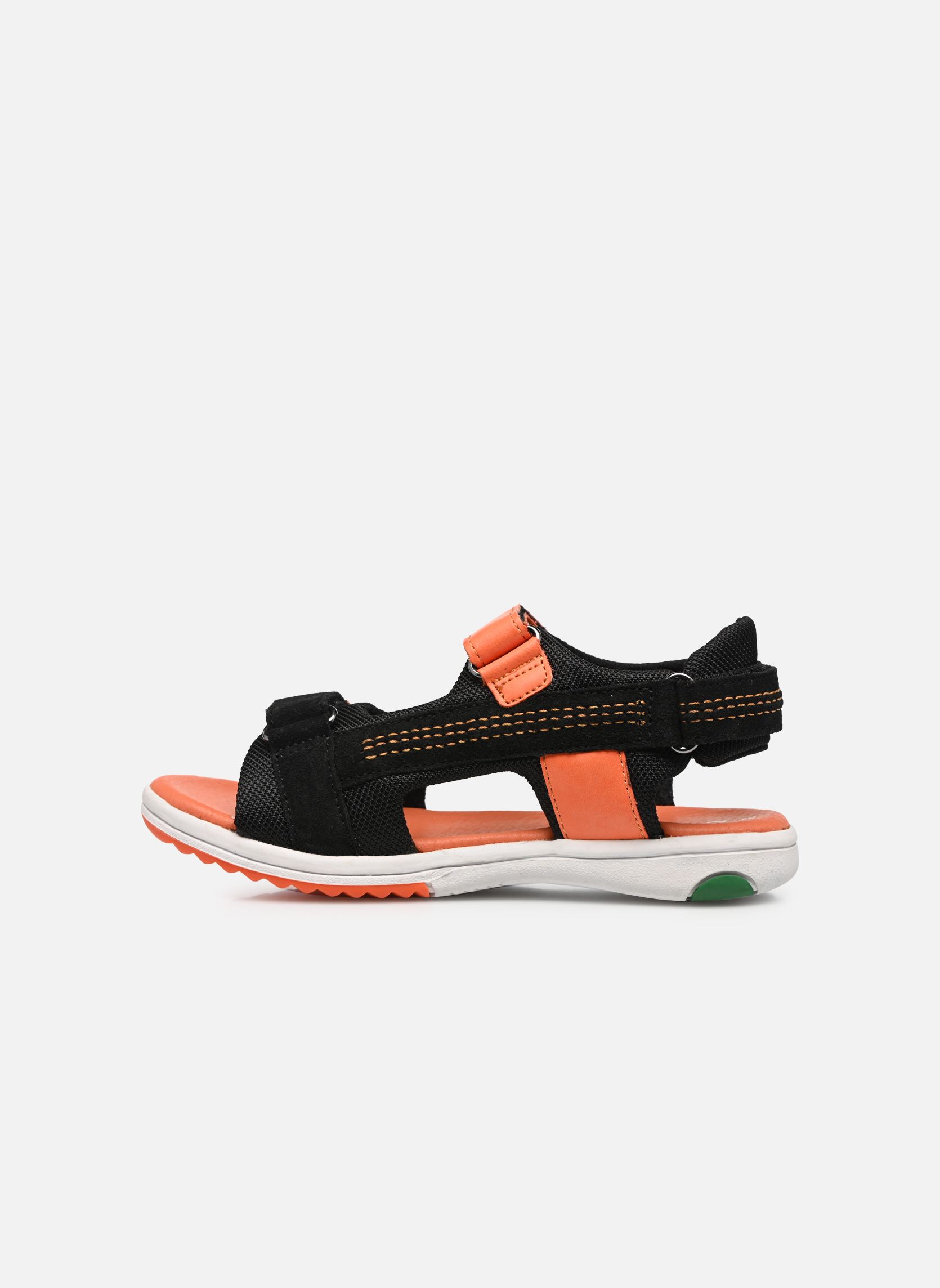 Sandales Plane garçon noir Kickers Sandales Plane garçon noir NOIR ORANGE