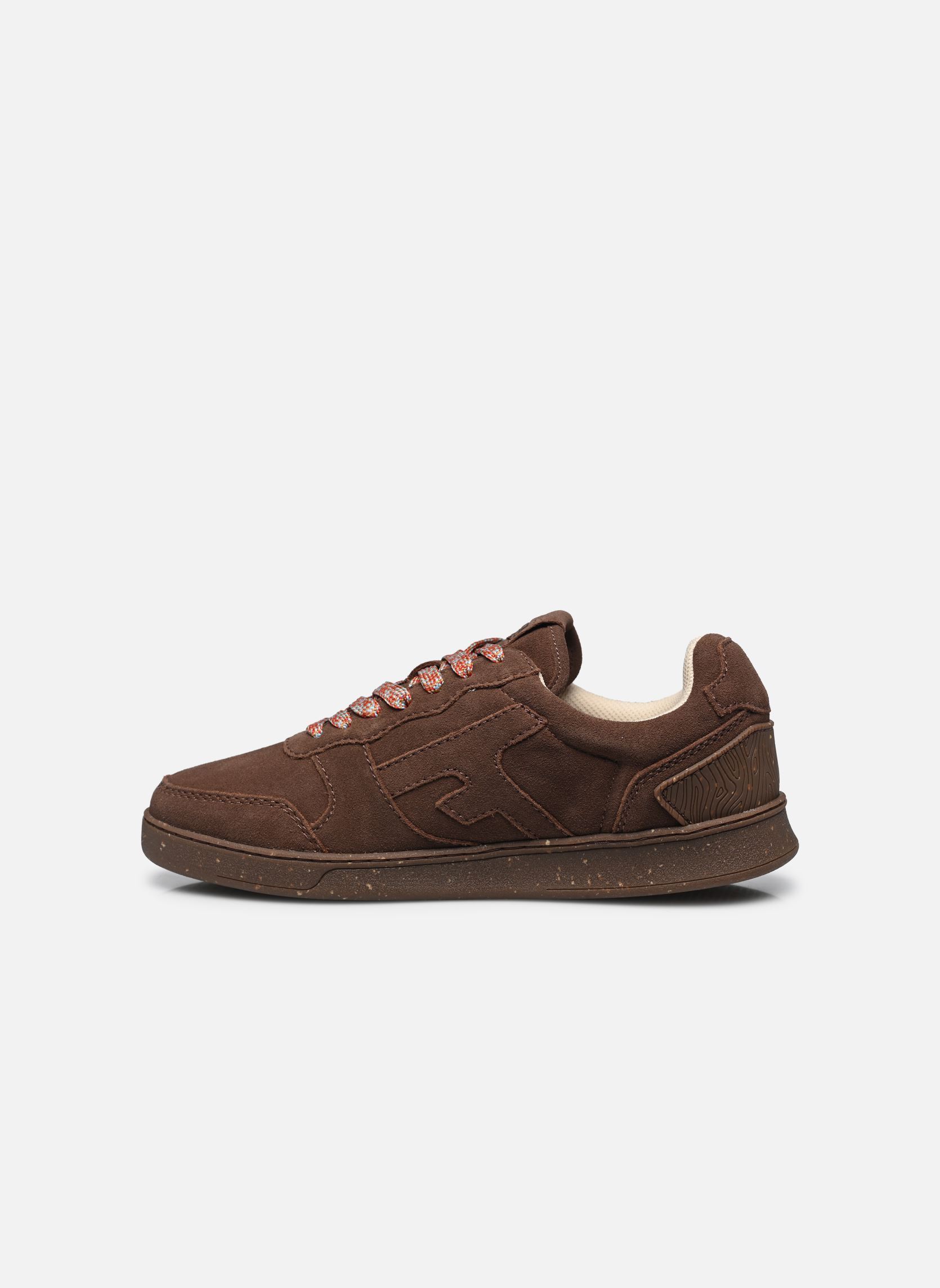 Sneakers basse Hazel Leather Suede uomo marrone Faguo Sneakers basse Hazel Leather Suede uomo marrone DARK CAMEL