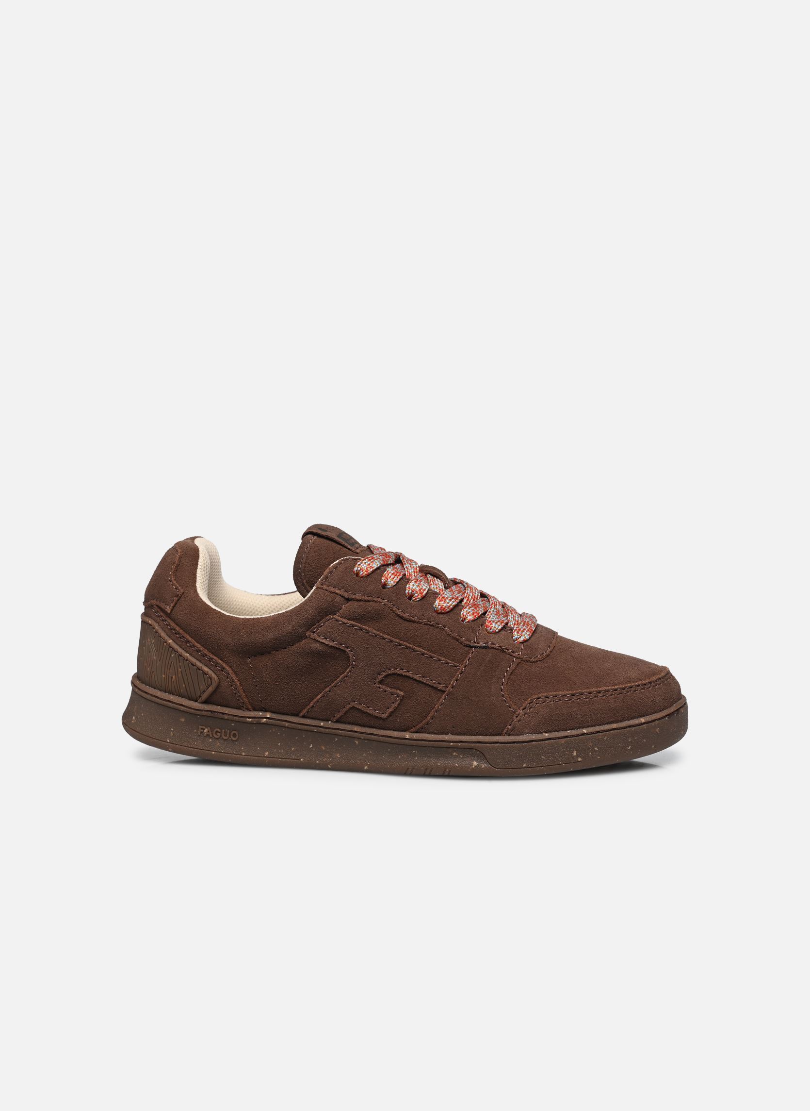 Sneakers basse Hazel Leather Suede uomo marrone Faguo Sneakers basse Hazel Leather Suede uomo marrone DARK CAMEL