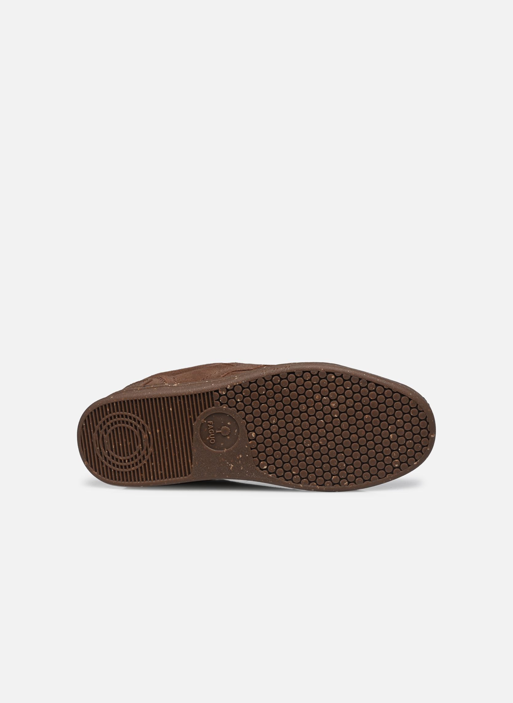 Sneakers basse Hazel Leather Suede uomo marrone Faguo Sneakers basse Hazel Leather Suede uomo marrone DARK CAMEL
