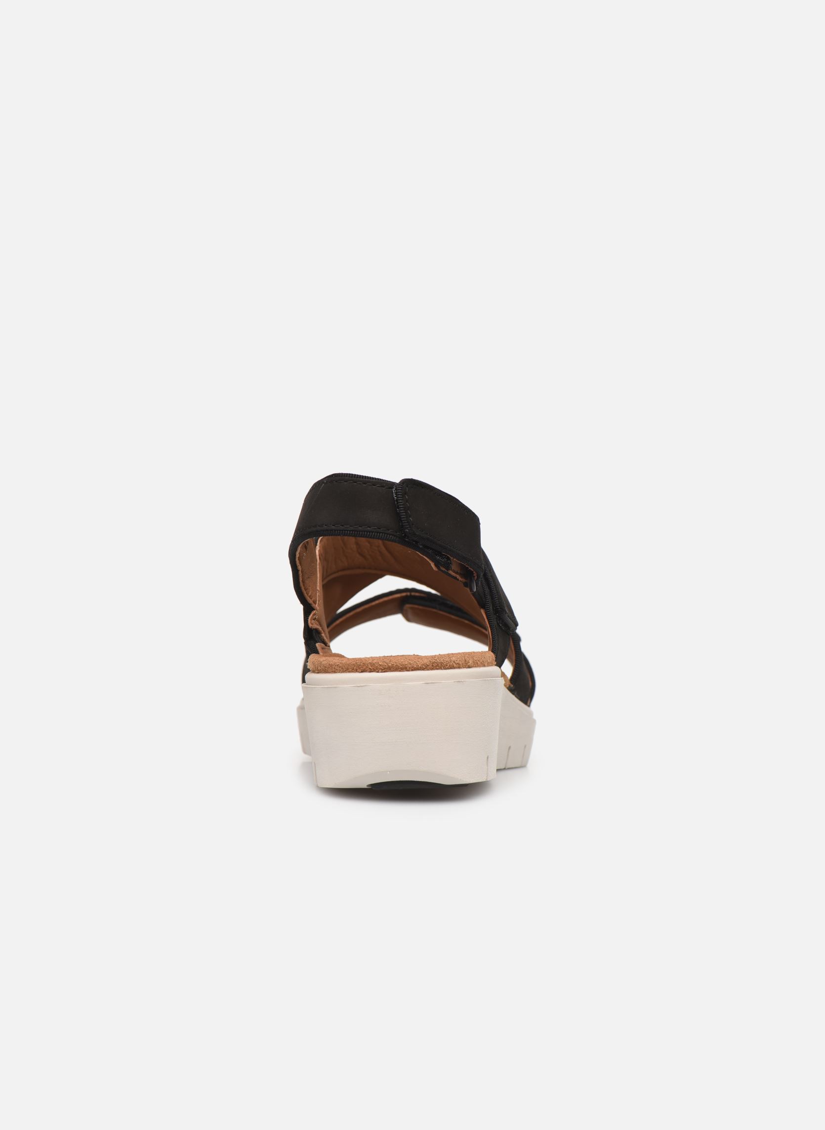 Sandales compensées et plateformes UN KARELY DEW femme noir Clarks Unstructured Sandales compensées et plateformes UN KARELY DEW femme noir BLACK NUBUCK