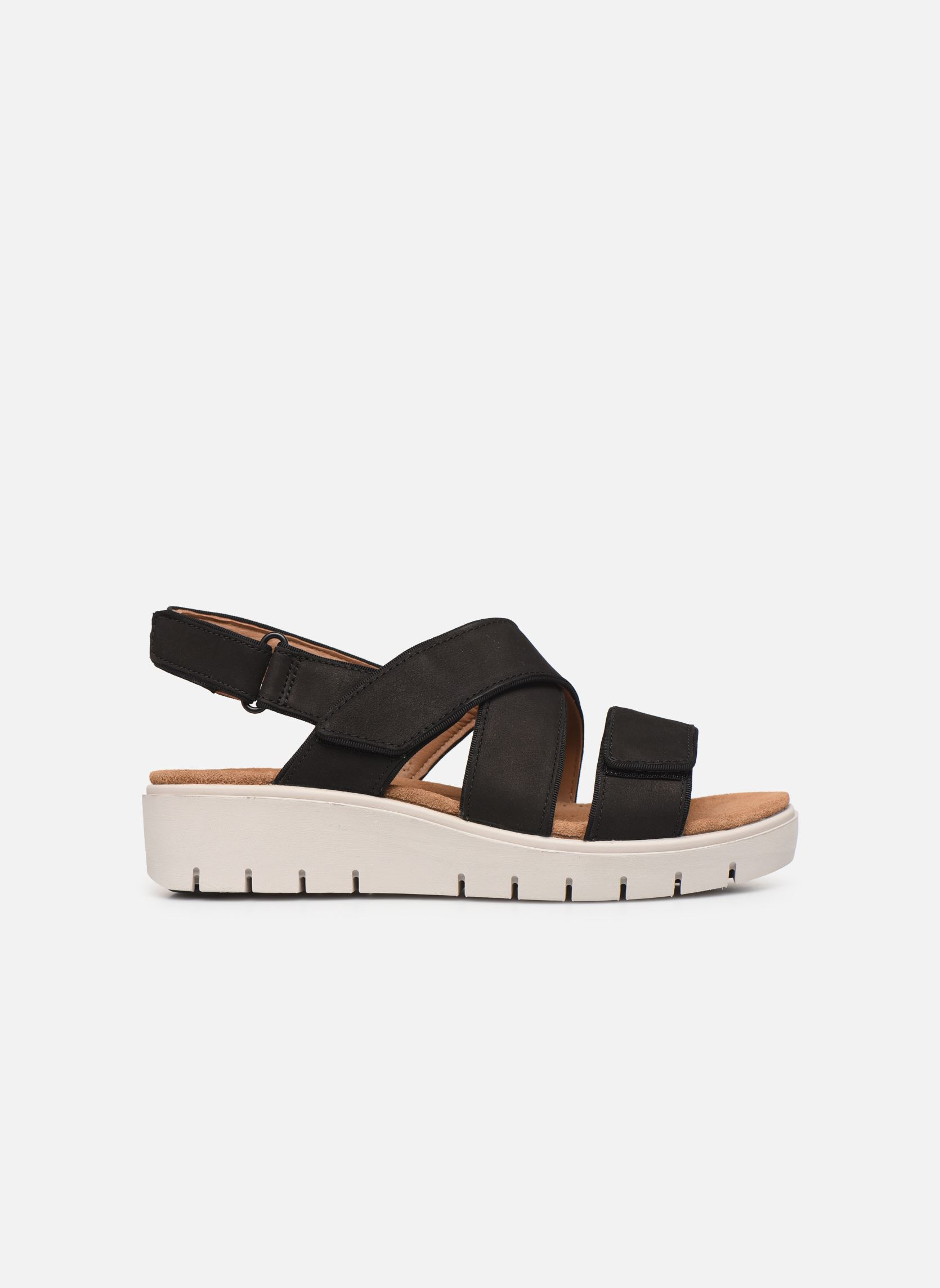 Sandales compensées et plateformes UN KARELY DEW femme noir Clarks Unstructured Sandales compensées et plateformes UN KARELY DEW femme noir BLACK NUBUCK