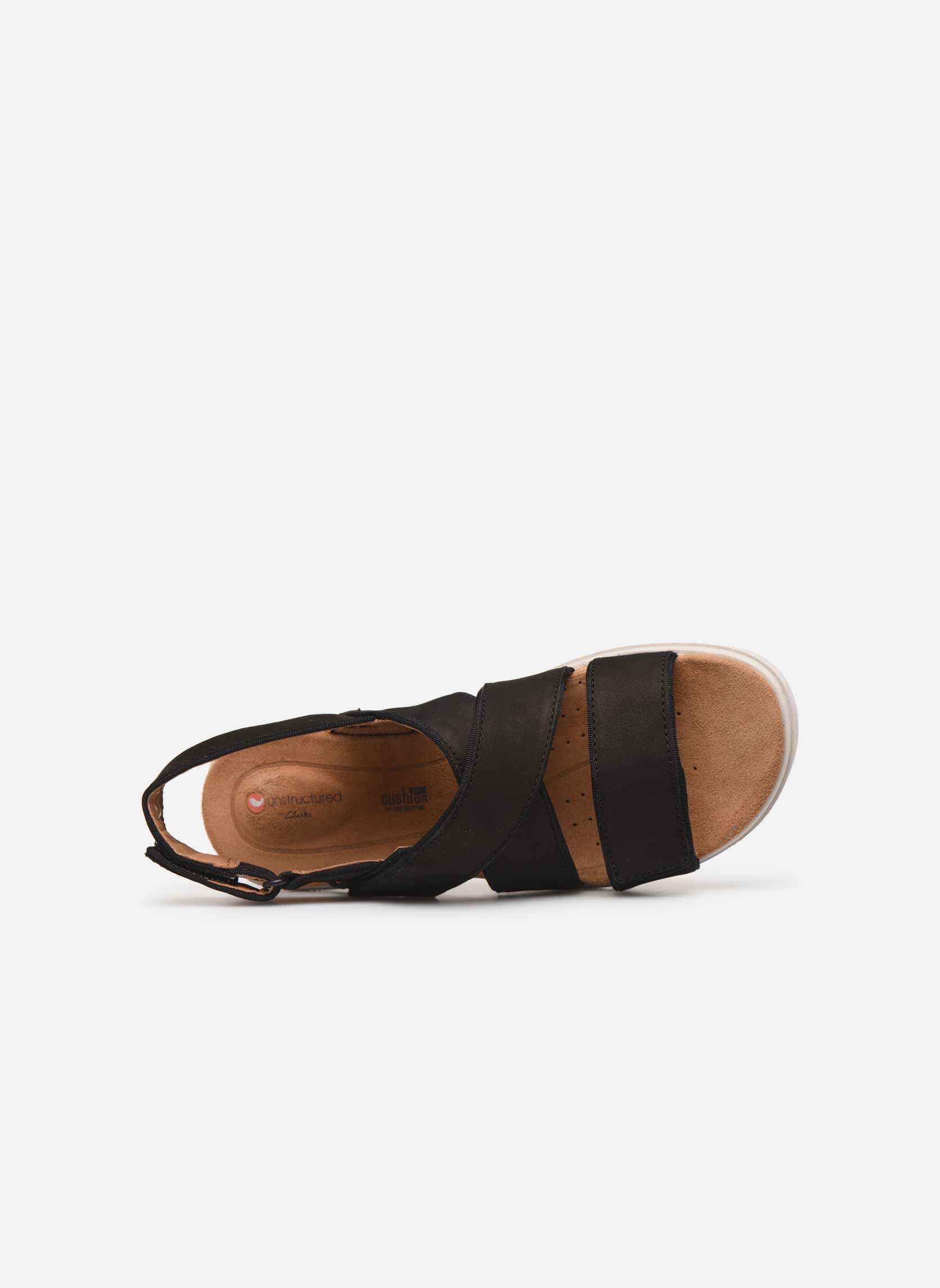 Sandales compensées et plateformes UN KARELY DEW femme noir Clarks Unstructured Sandales compensées et plateformes UN KARELY DEW femme noir BLACK NUBUCK